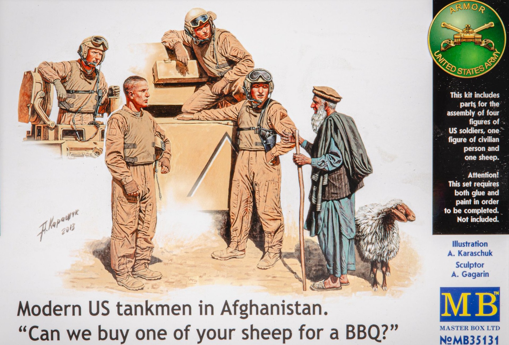 Master Box MB35131 Modern US tankmen in Afghanistan 