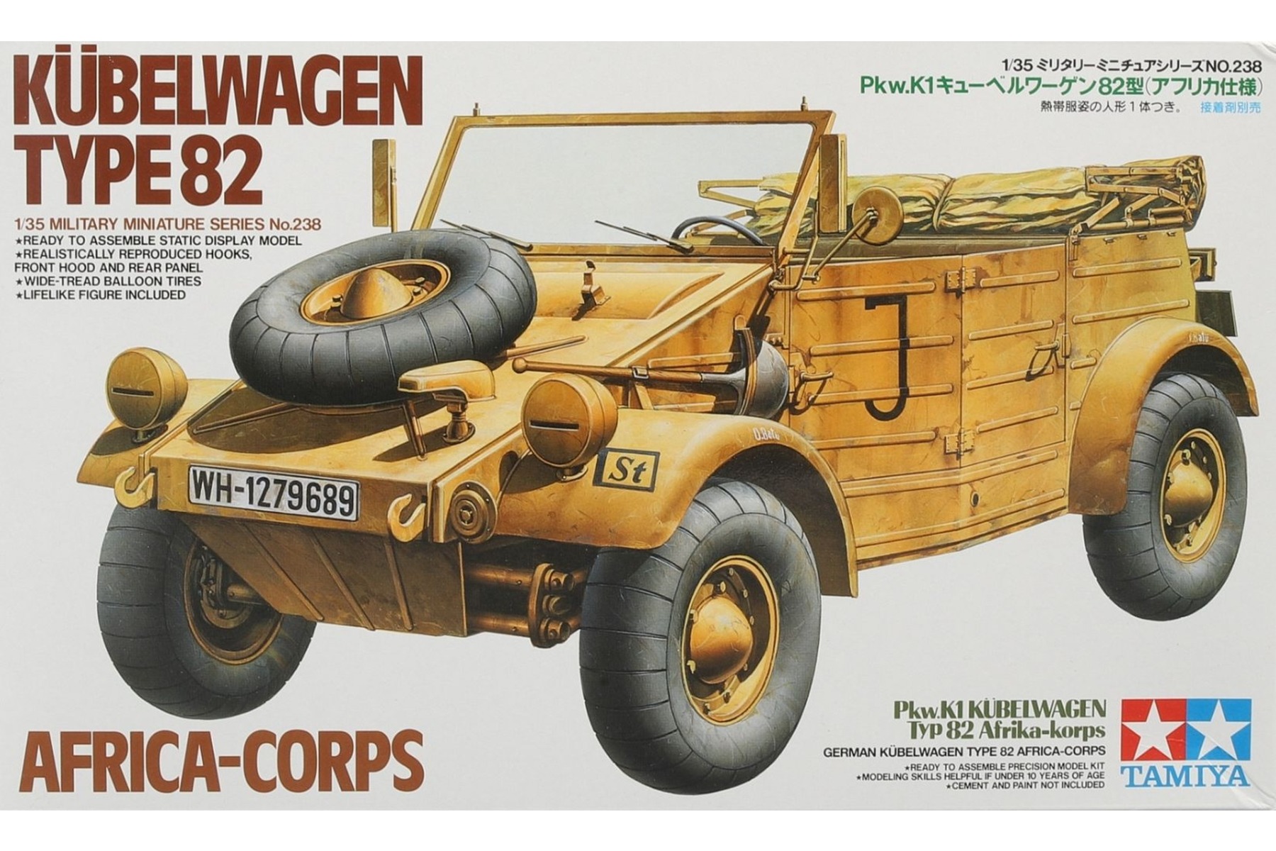Tamiya TA35238 Kübelwagen Type 82 Africa Corps