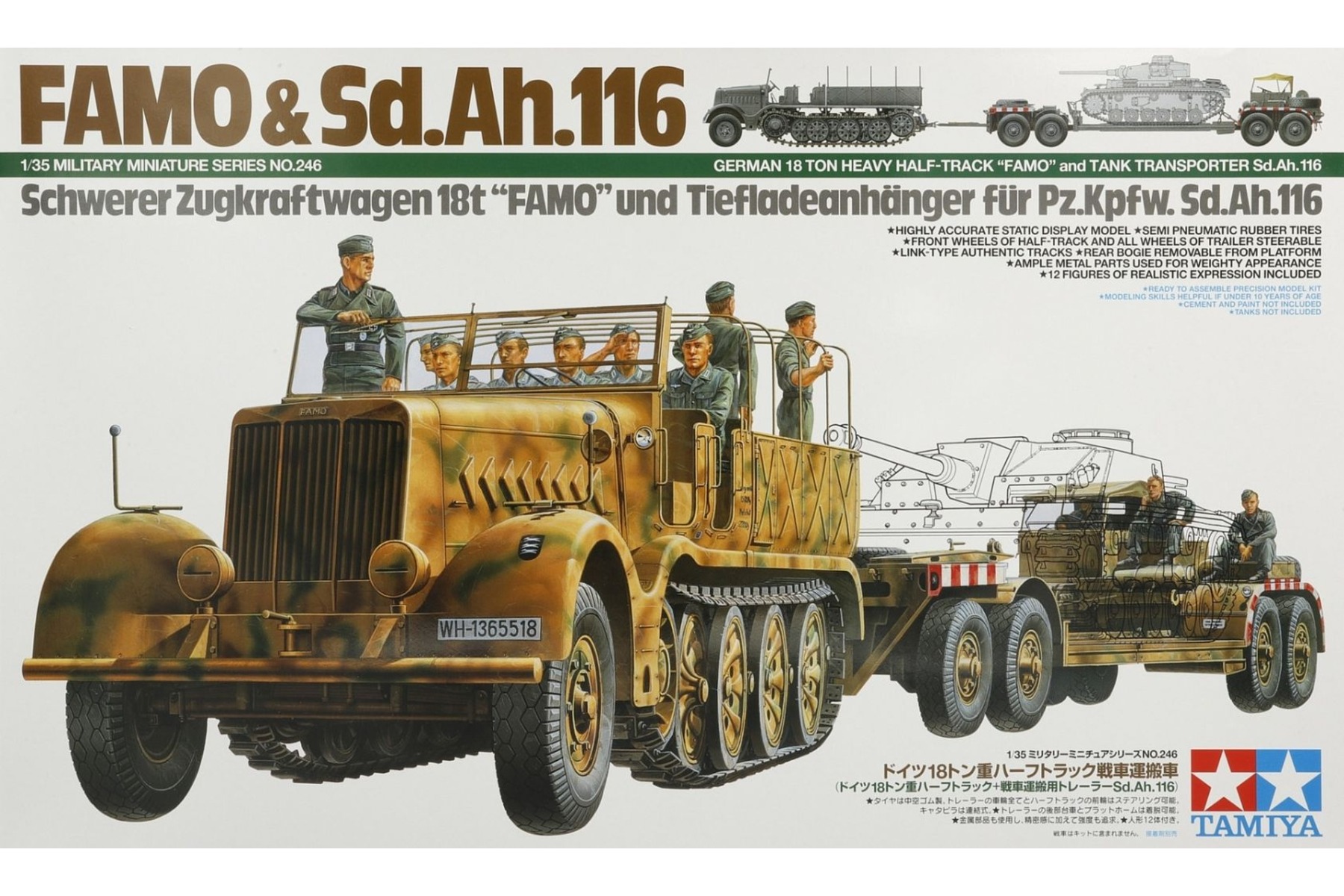 Tamiya TA35246 FAMO & Sd.Ah.116 Schwerer Zugkraftwagen 18t 