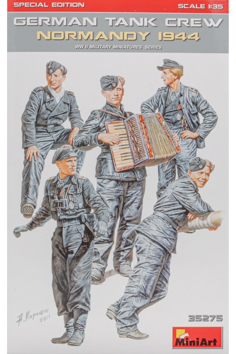 MiniArt MNA35275 German Tank Crew, Normandy 1944, (Special Edition, 5 figures), figurines