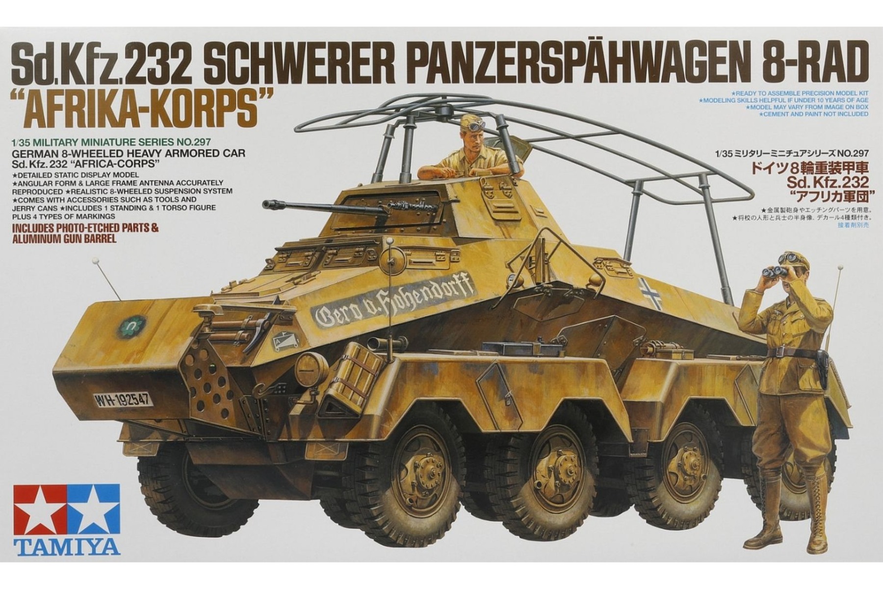 Tamiya TA35297 Sd.Kfz.232 Schwerer Panzerspähwagen 8-Rad 