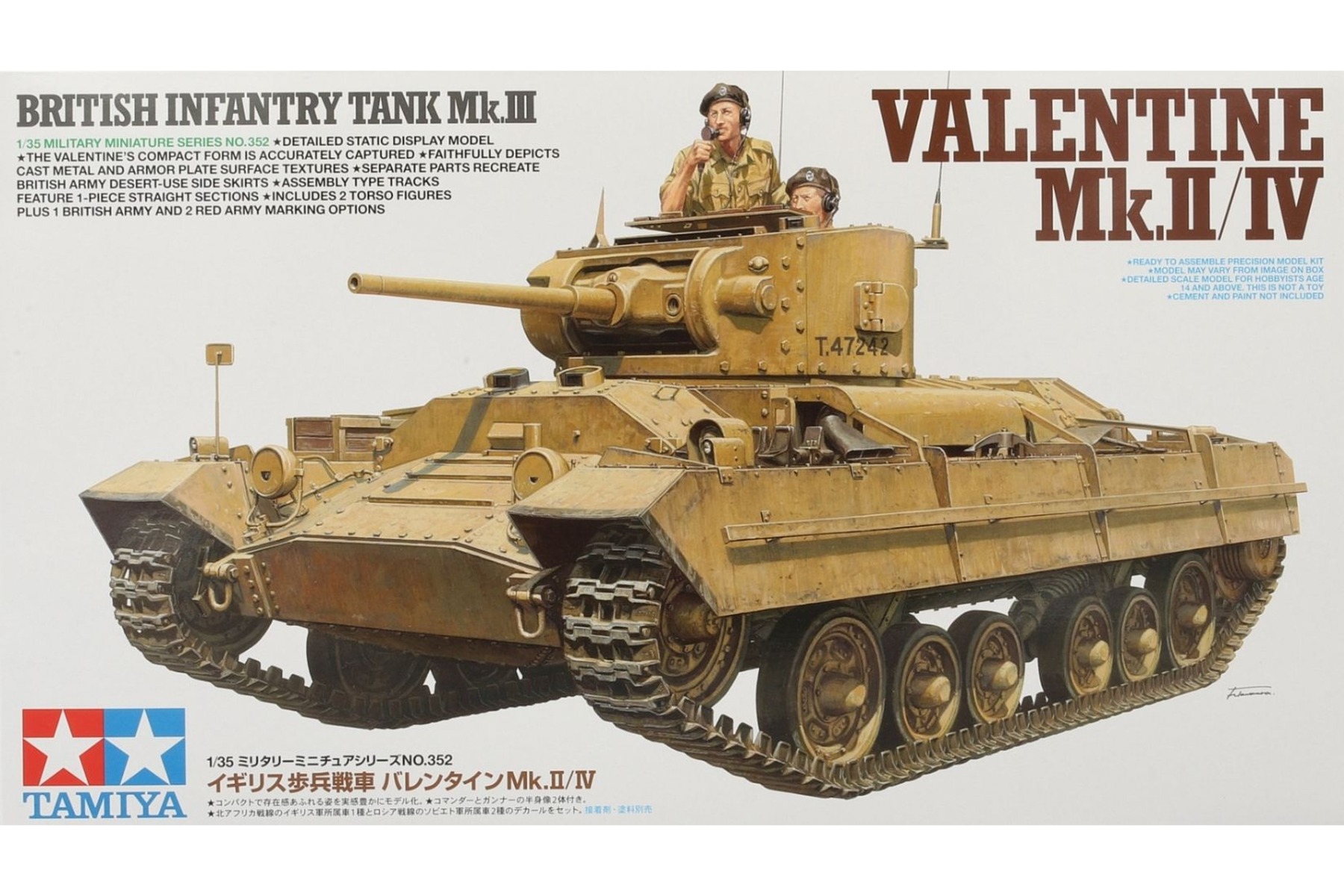 Tamiya TA35352 Valentine Mk.II/IV British Infantry Tank Mk.III