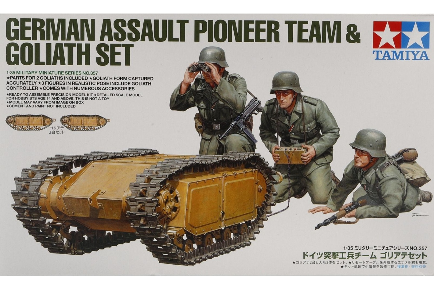 Tamiya TA35357 German Assault Pioneer Team & Goliath Set