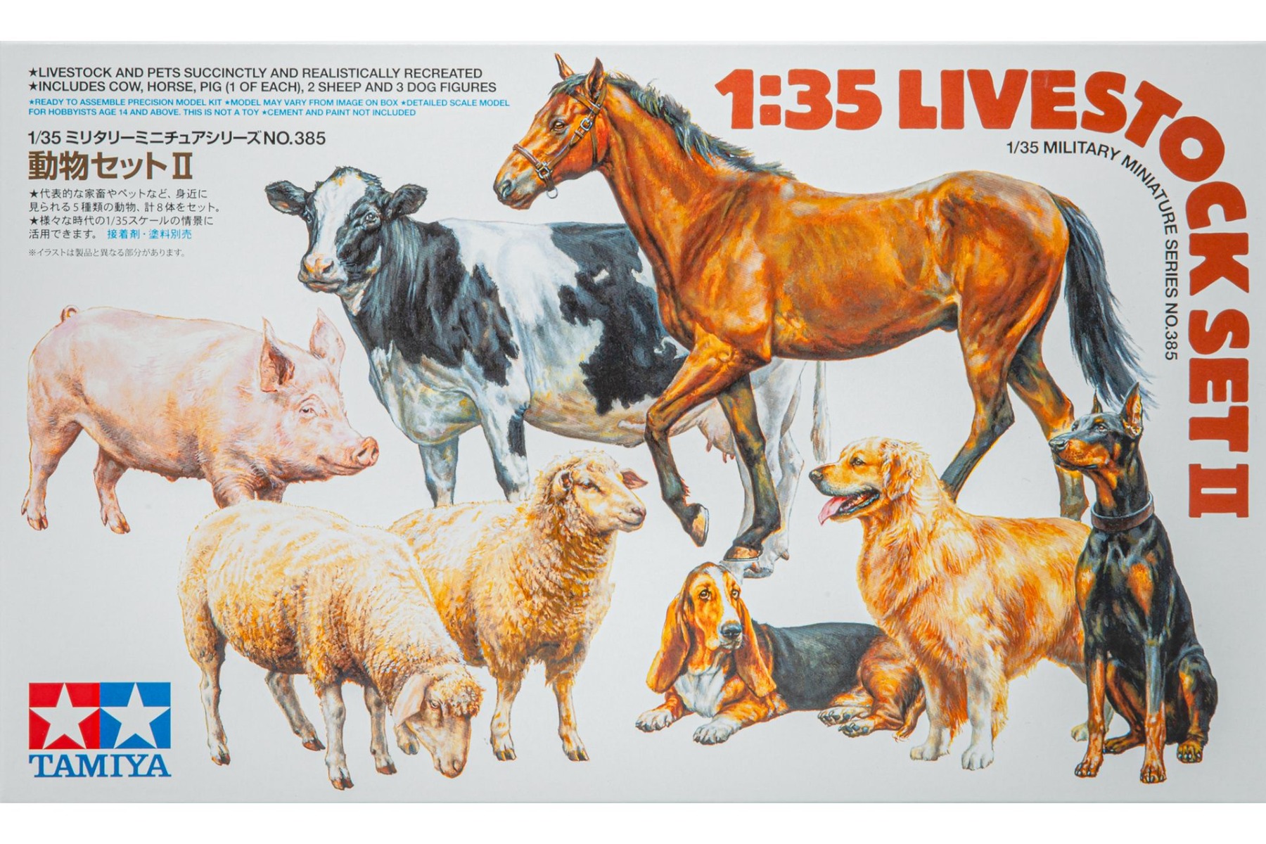 Tamiya TA35385 Livestock Set II, figurines