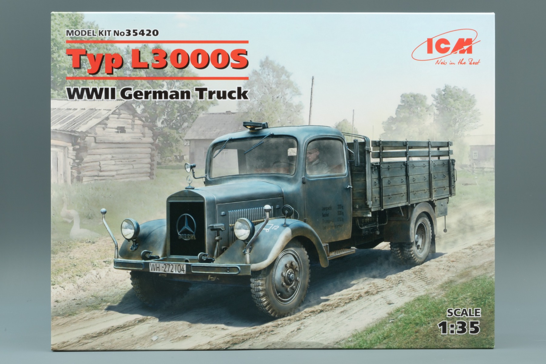 ICM35420 Mercedes-Benz L3000S WWII German Truck, model kit
