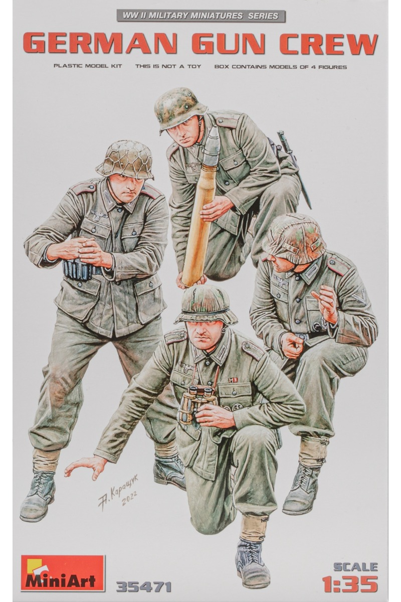 MiniArt MNA35471 German Gun Crew (4 figures), figurines