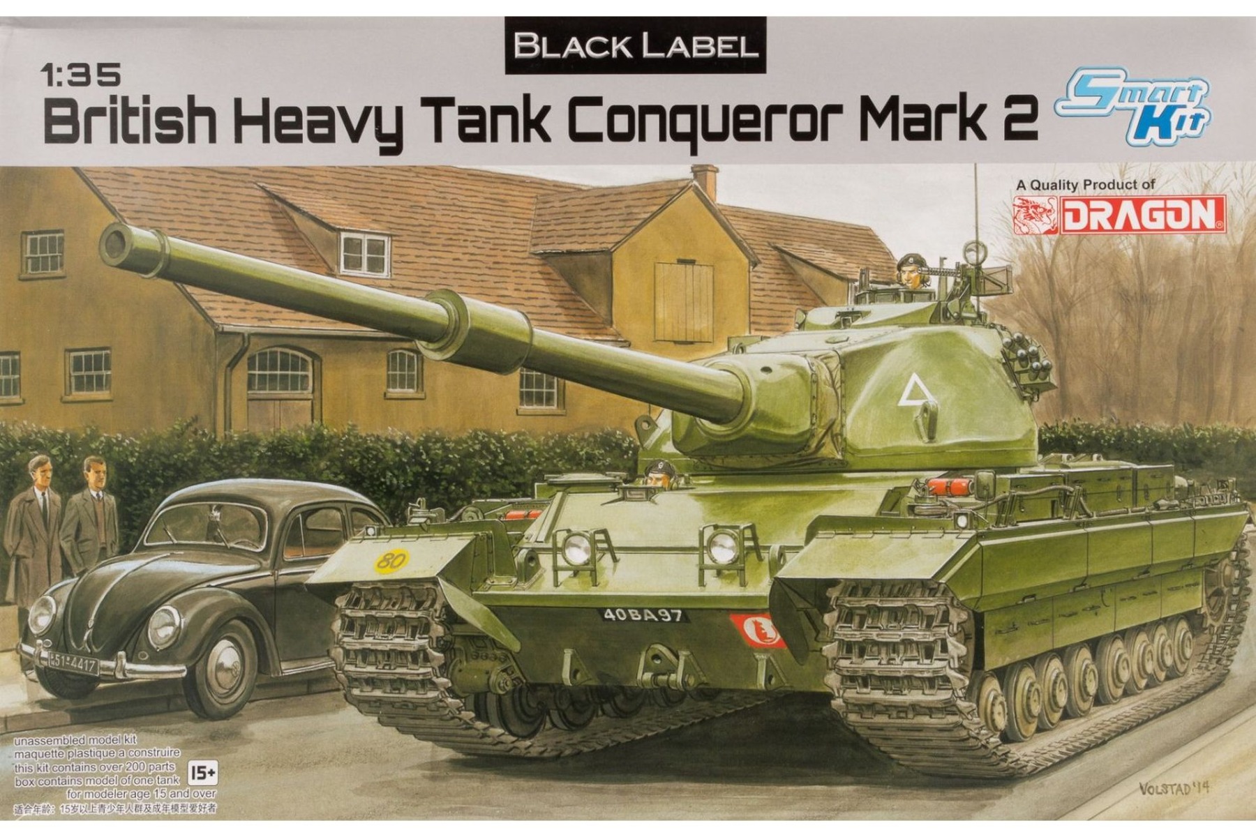 Dragon DRA03555 British Heavy Tank Conqueror Mark 2 Black Label, model kit