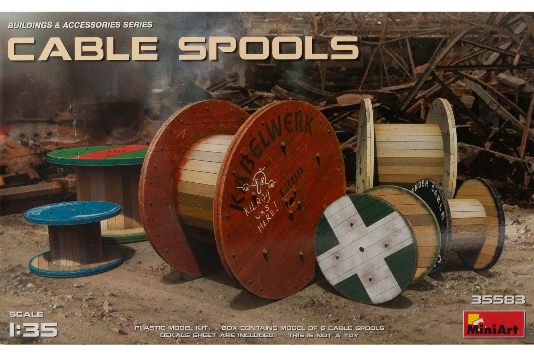 MiniArt MNA35583 Cable Spools, model kit