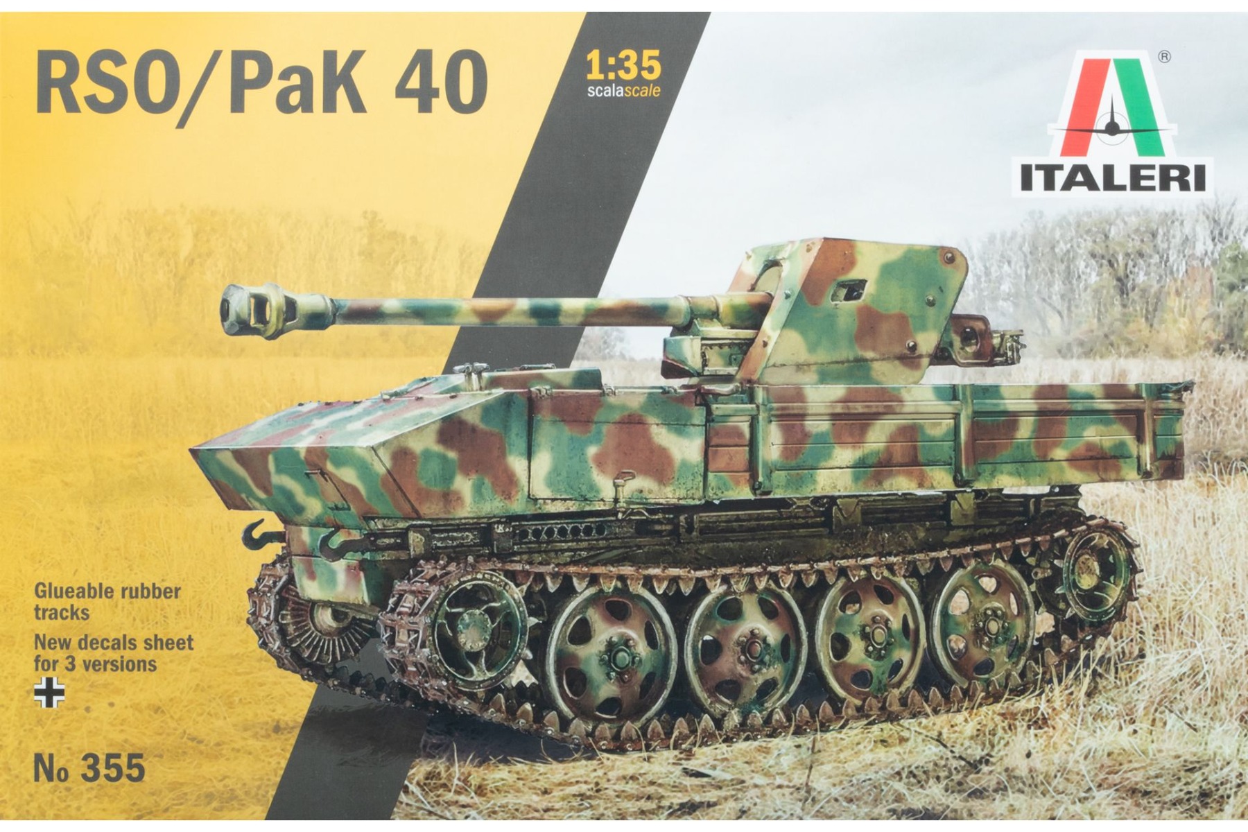 Italeri IT0355 RSO with PAK 40 (German S.P. Anti Tank Gun), model kit