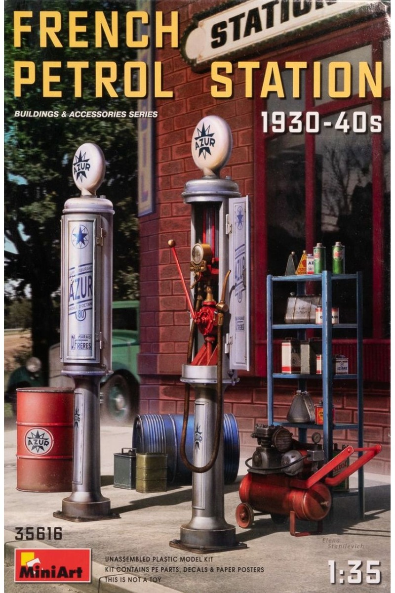 MiniArt MNA35616 French Petrol Station 1930-40s, model kit