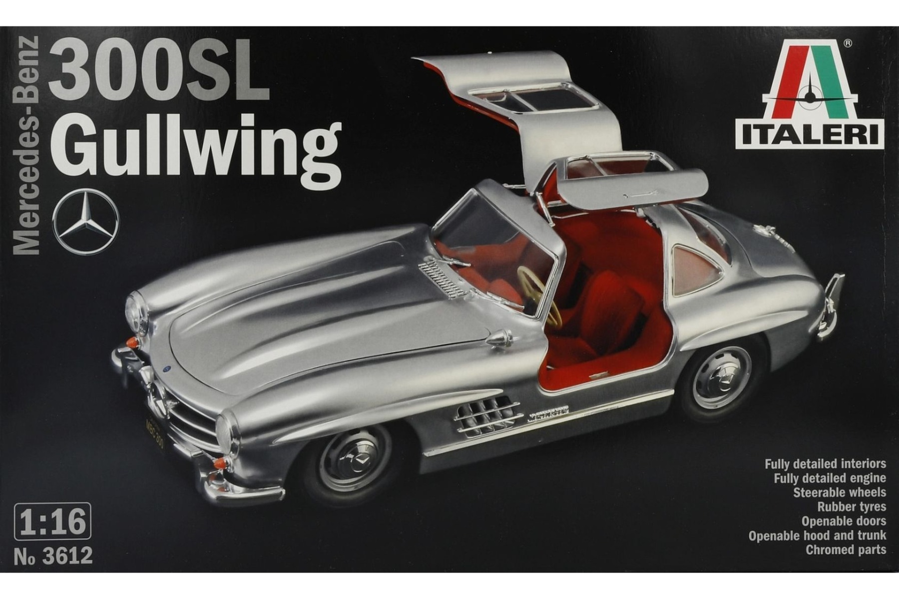 Italeri IT3612 Mercedes-Benz 300SL Gullwing, model kit