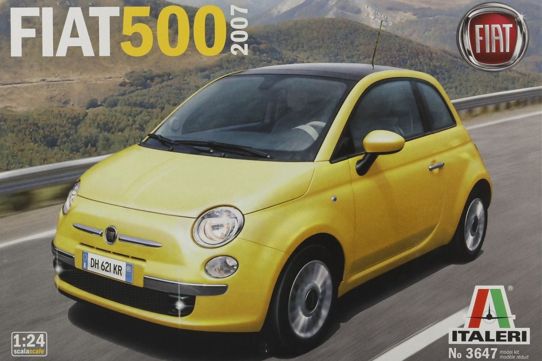 Italeri IT3647 Fiat 500, 2007, model kit