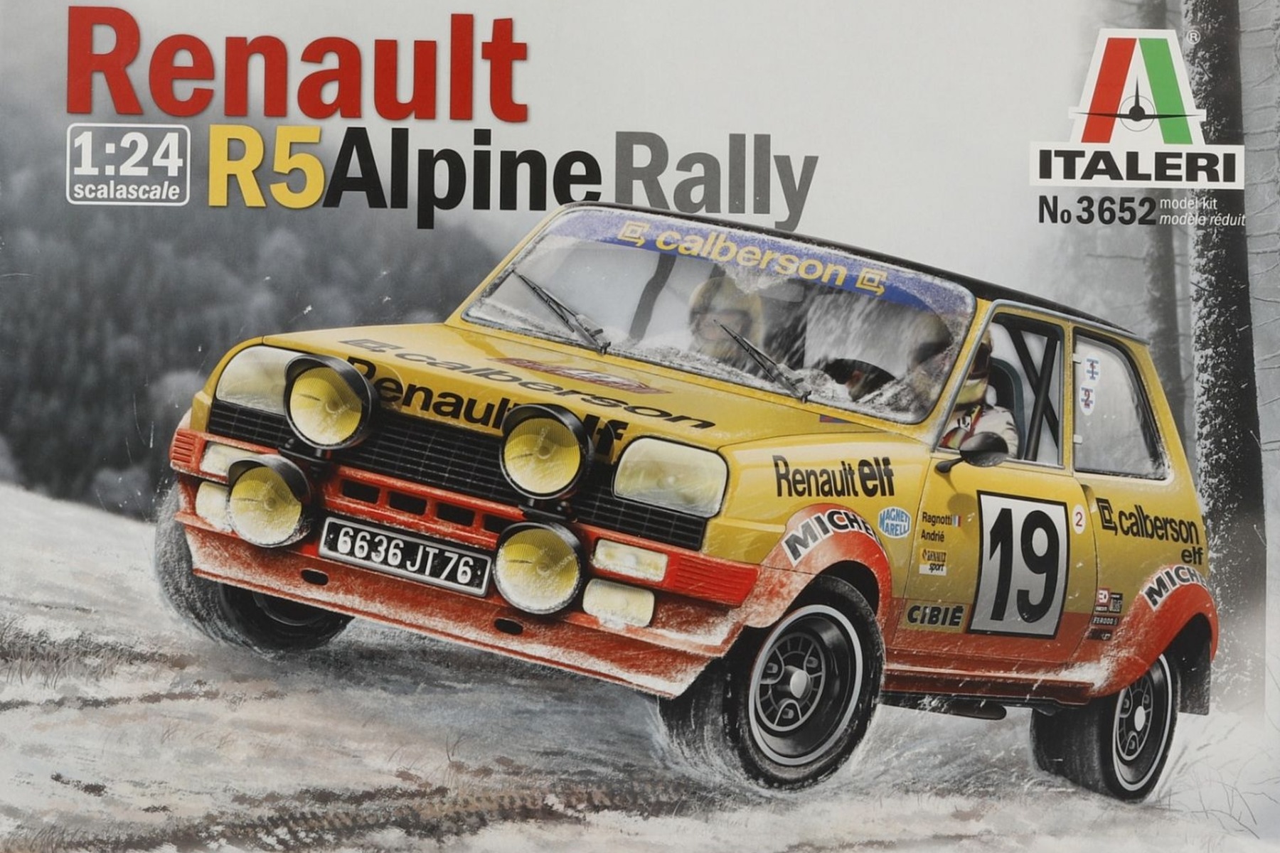 Italeri IT3652 Renault 5 Alpine Rally, model kit