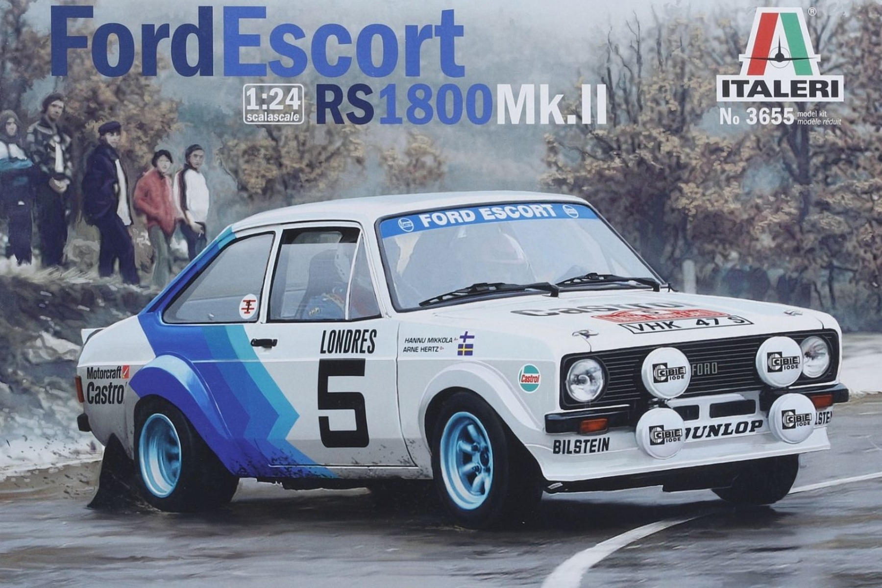 Italeri IT3655 Ford Escort RS1800 Mk.II, model kit