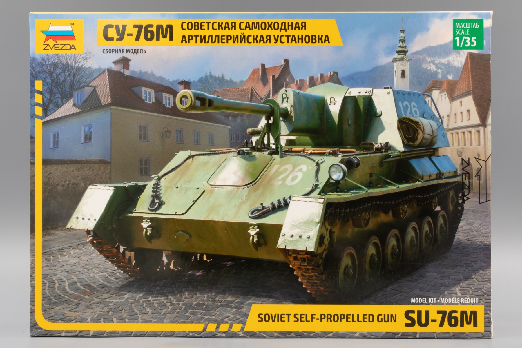 Zvezda ZV3662 Soviet Self-Propelled Gun SU-76M, model kit
