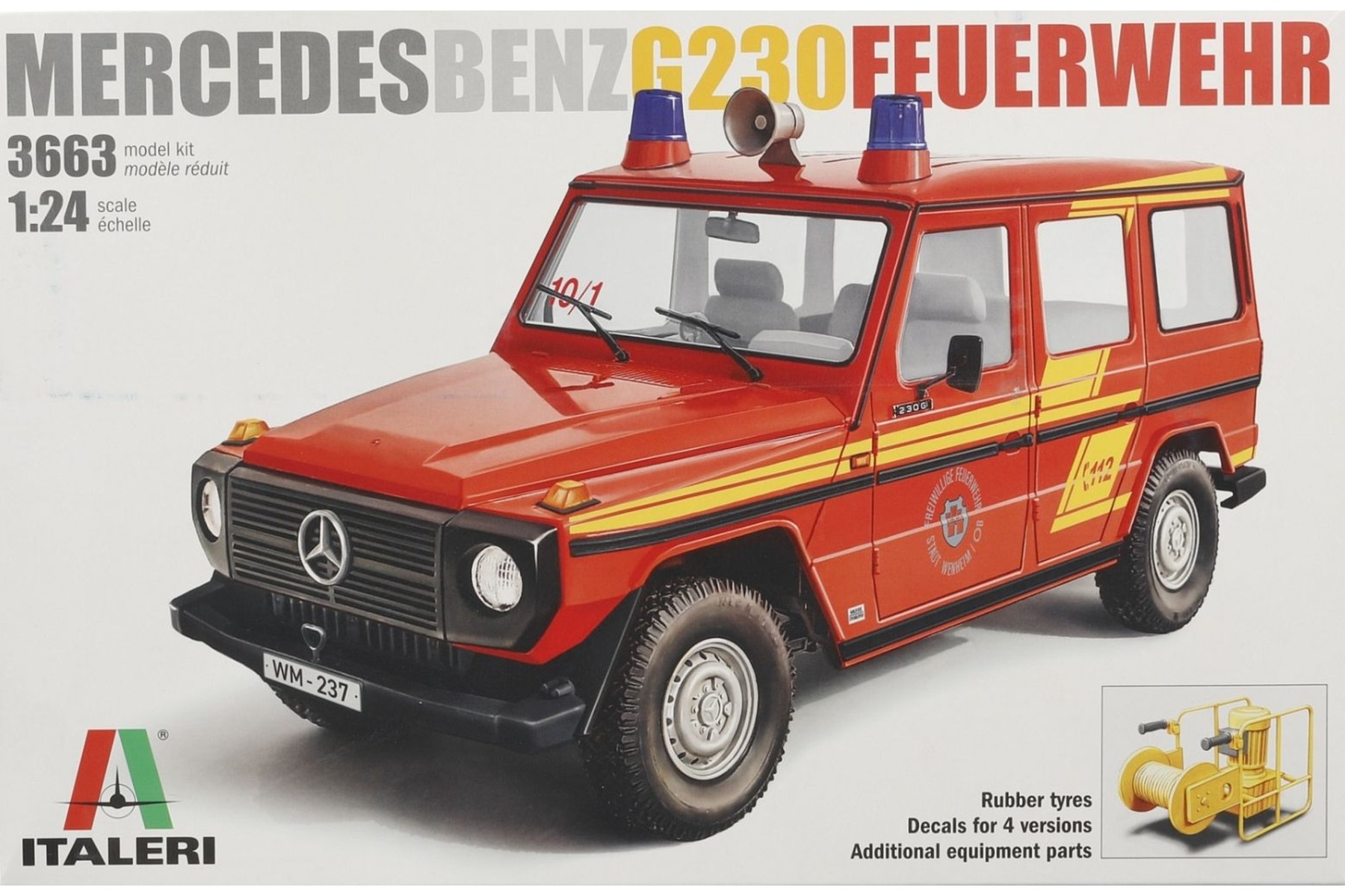 Italeri IT3663 Mercedes-Benz G230 Feuerwehr, model kit