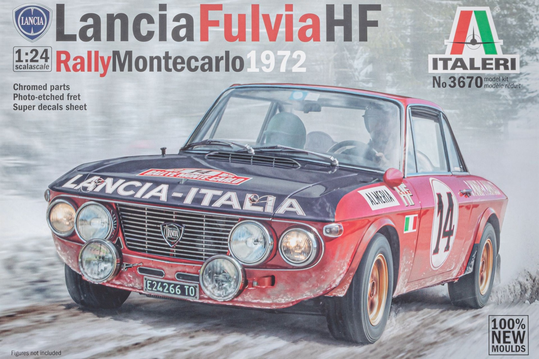 Italeri IT3670 Lancia Fulvia HF, Rally Monte Carlo 1972, model kit