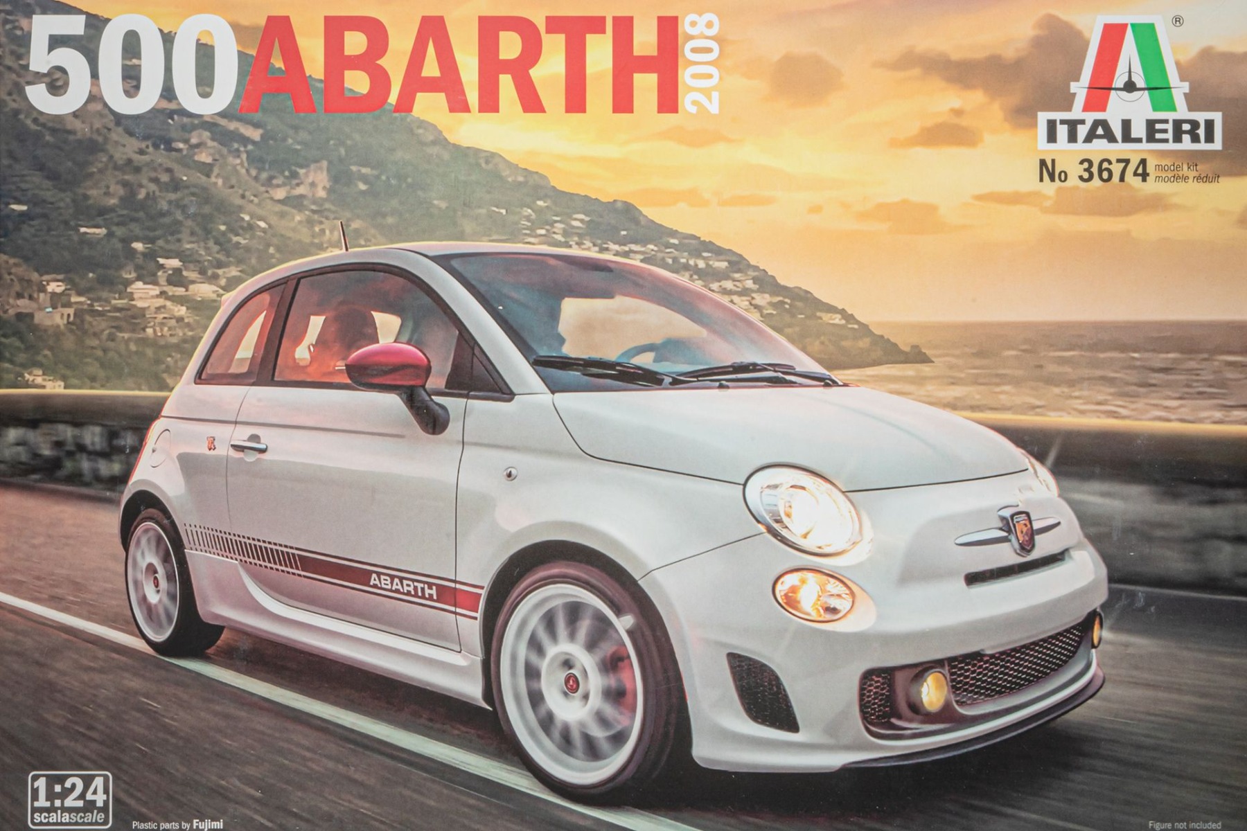 Italeri IT3674 Fiat 500 Abarth, 2008, model kit