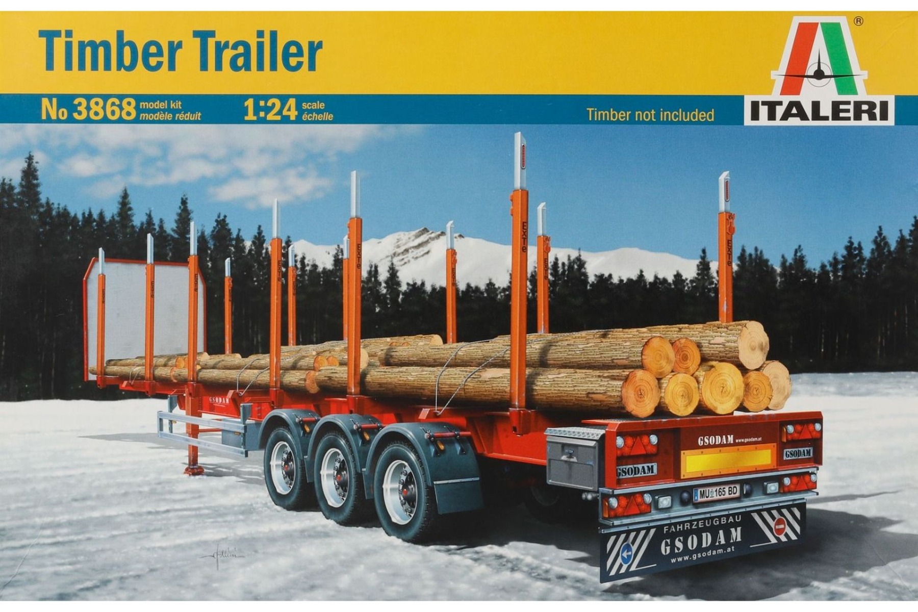 Italeri IT3868 Holzauflieger Timber Trailer