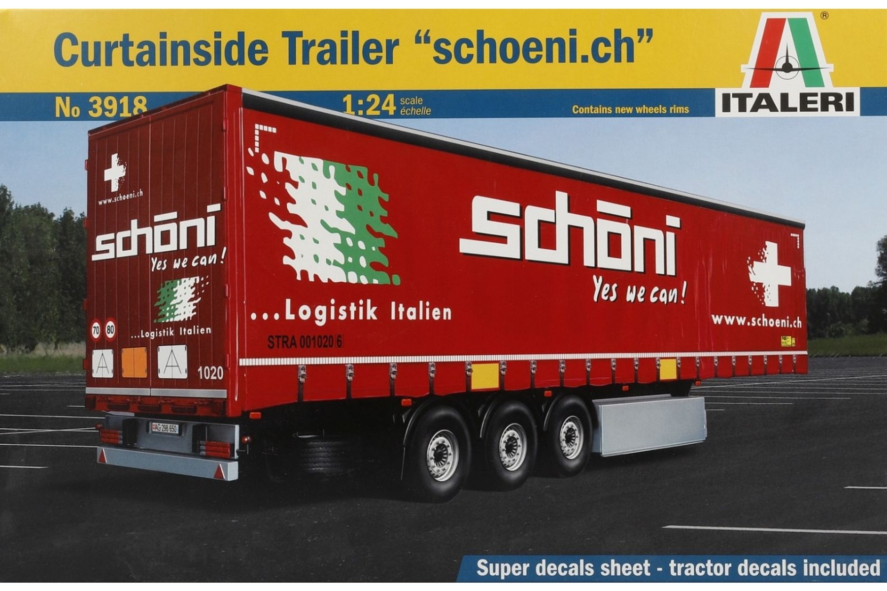 Italeri IT3918 Curtainside Trailer 