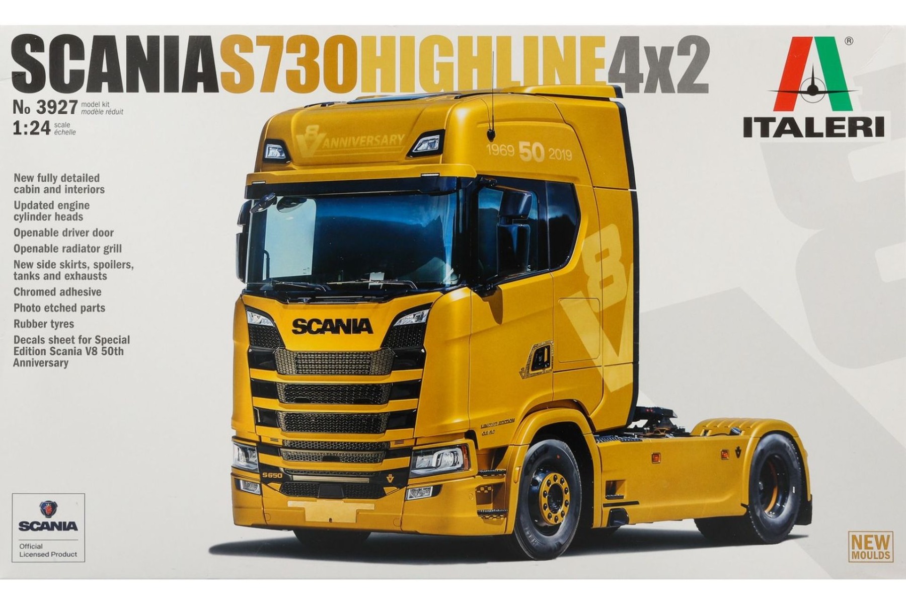 Italeri IT3927 Scania S730 Highline 4x2 tractor truck, model kit
