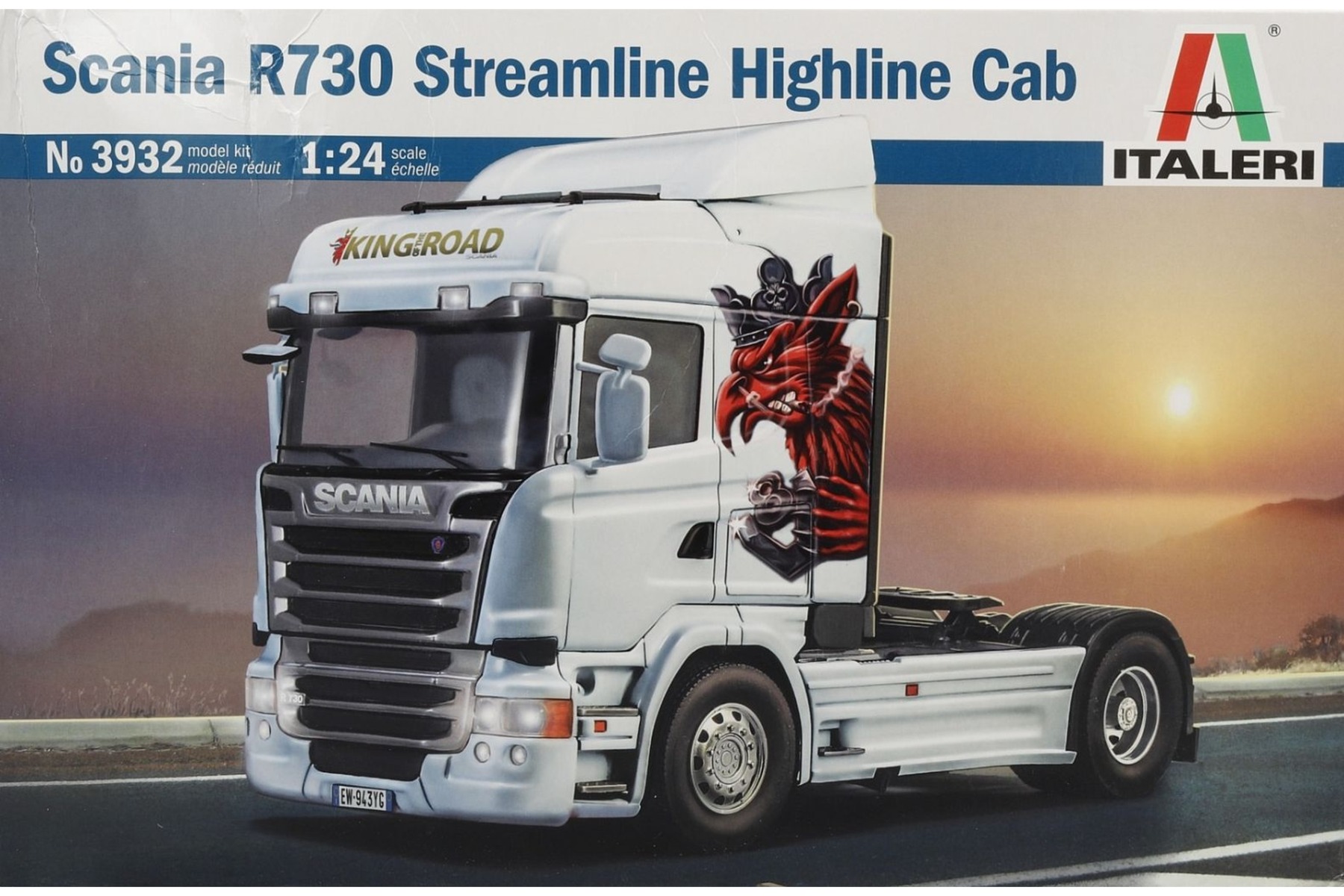 Italeri IT3932 Scania R730 Streamline Highline Cab, model kit