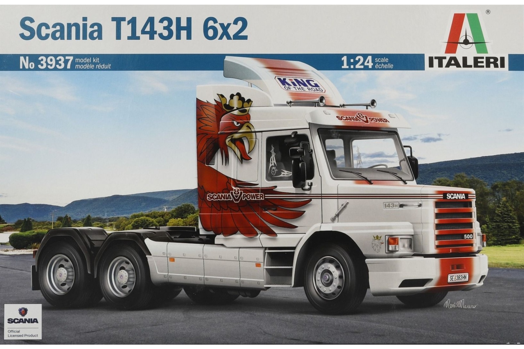 Italeri IT3937 Scania T143H 6x2, model kit