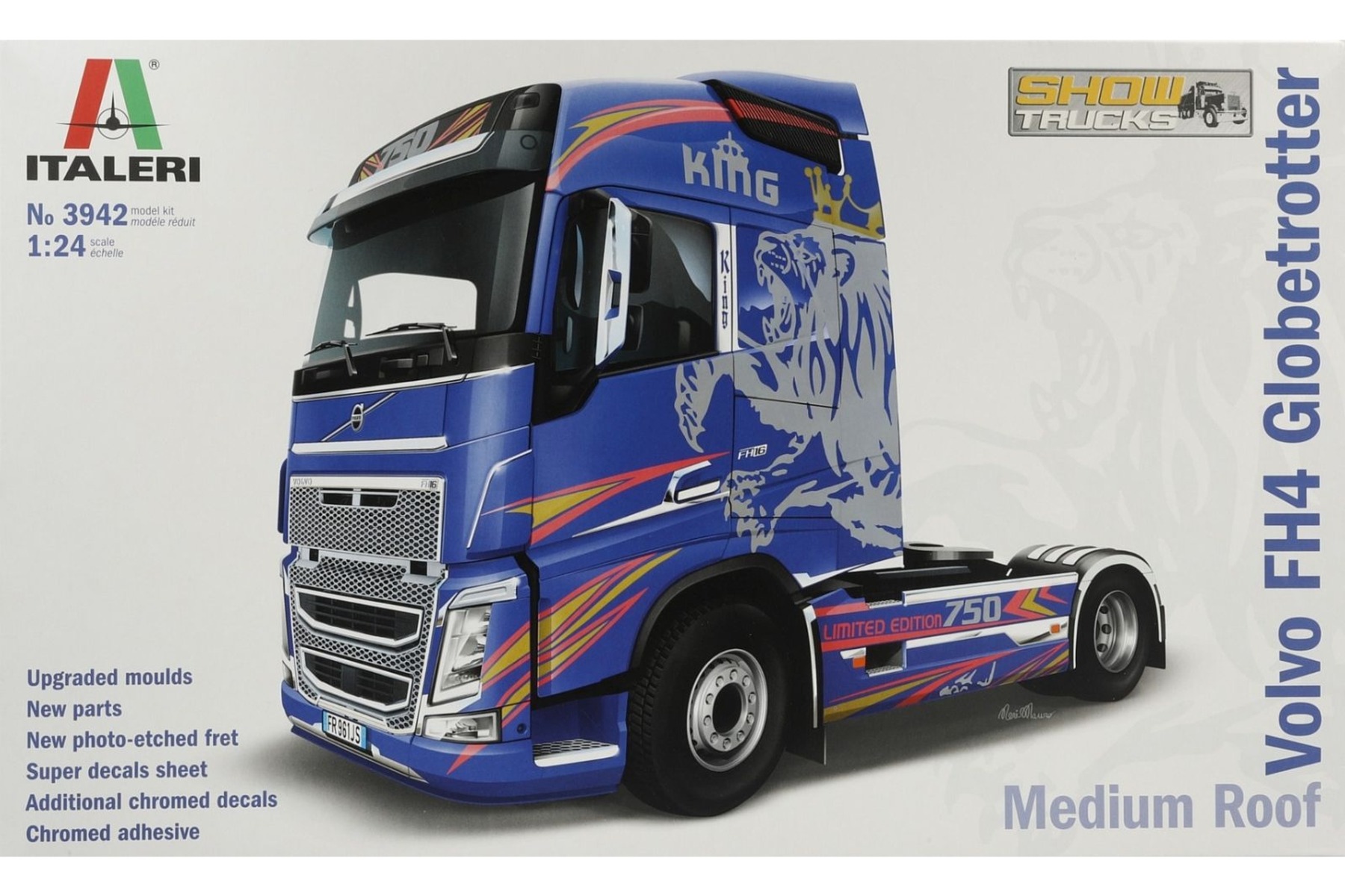 Italeri IT3942 Volvo FH4 Globetrotter Medium Roof, model kit