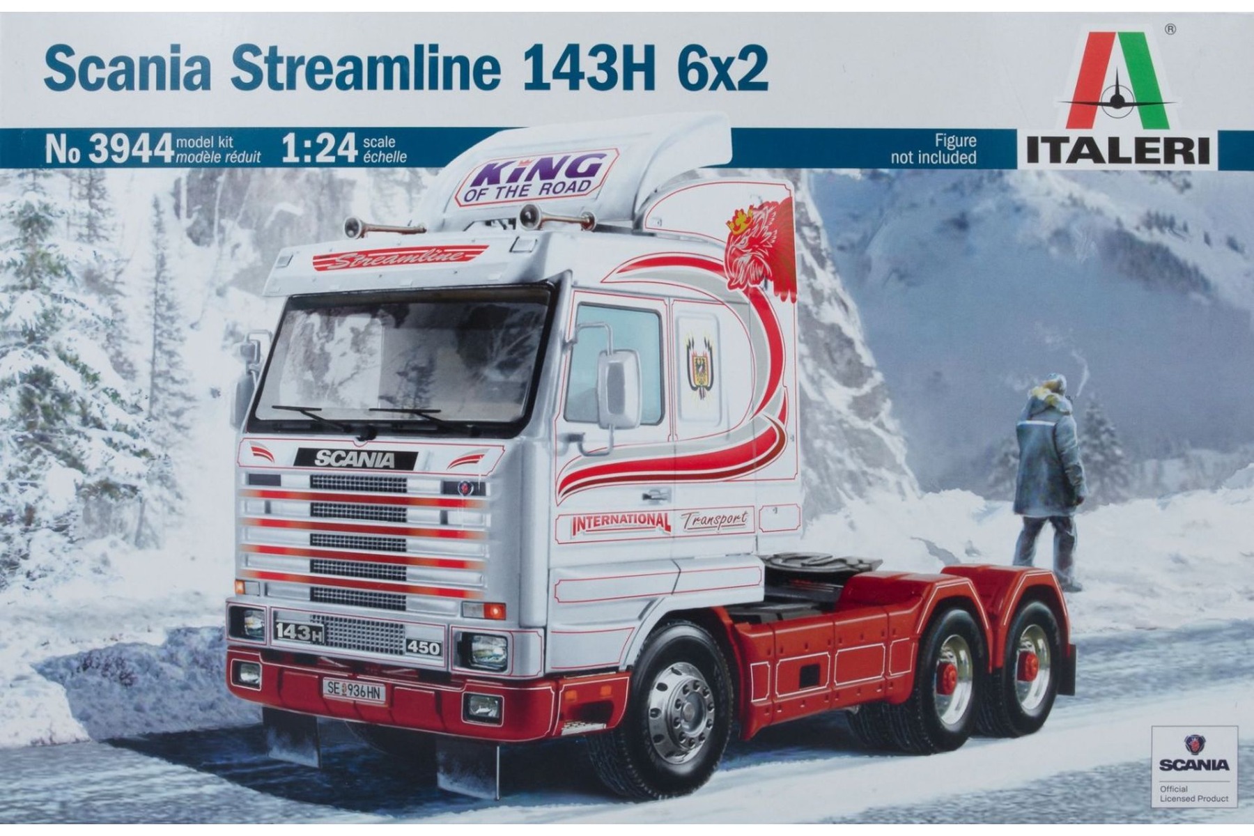 Italeri IT3944 Scania Streamline 143H 6x2, tractor truck, model it