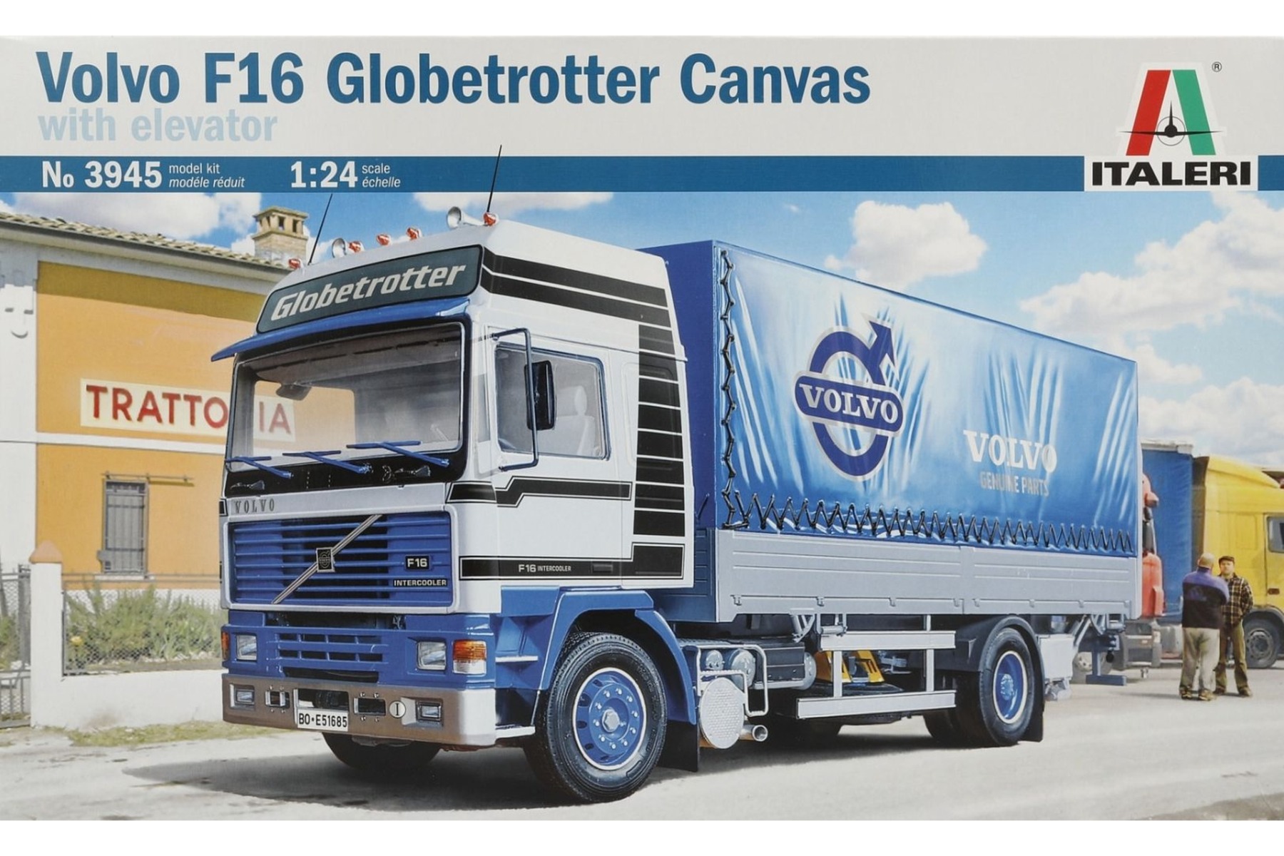 Italeri IT3945 Volvo F16 Globetrotter Canvas, model kit