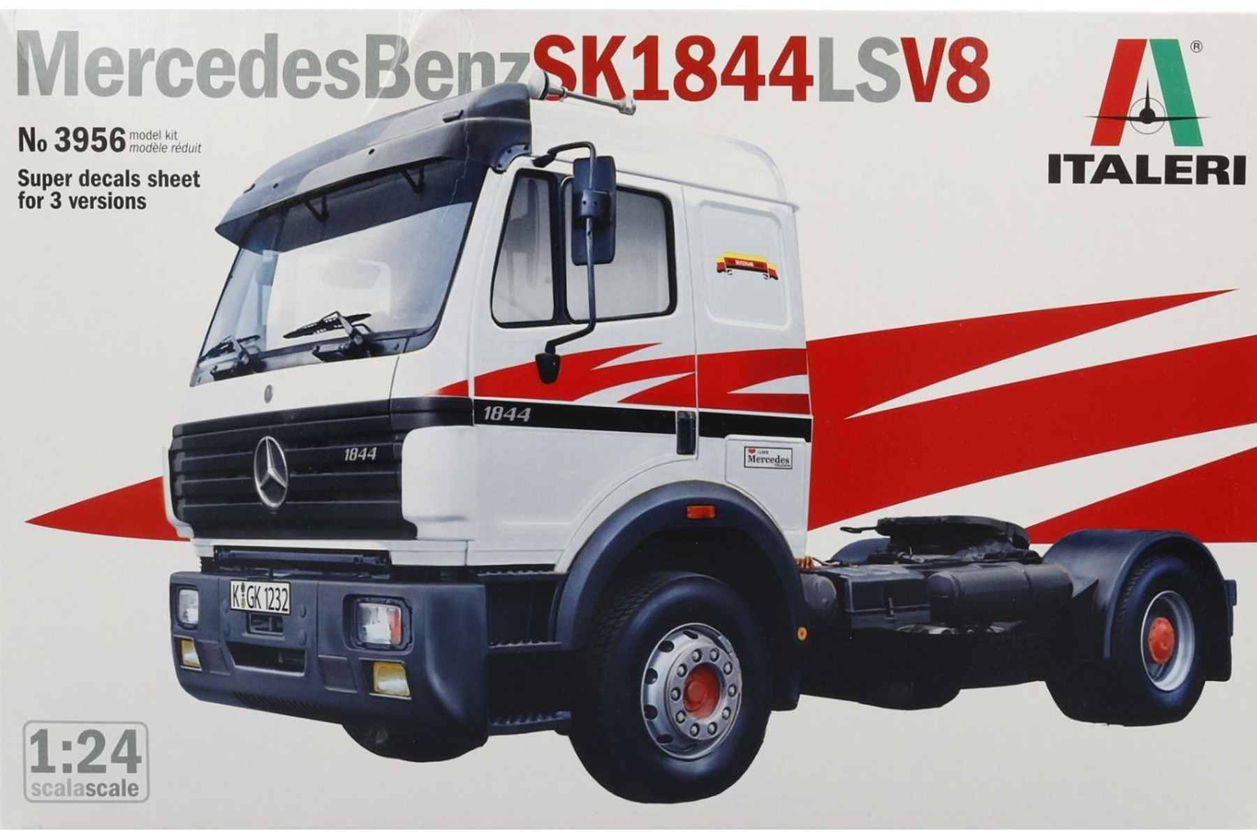 Italeri IT3956 Mercedes-Benz SK 1844LS V8 (Super Decal), model kit