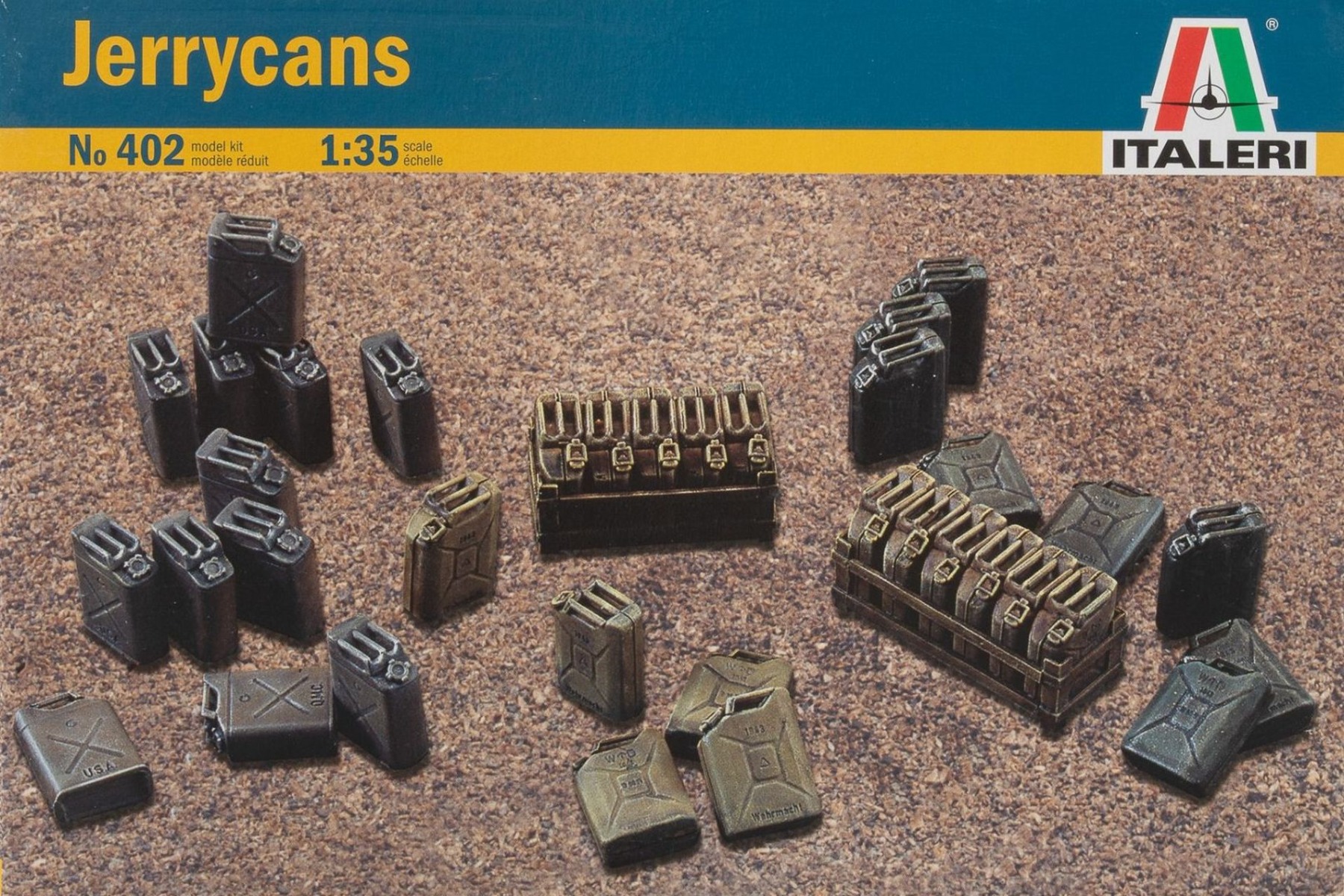 Italeri IT0402 Jerrycans set, model kit