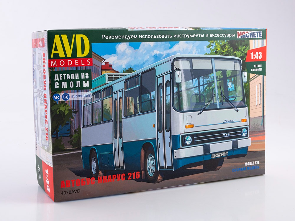 4078AVD Ikarus-216 bus, model kit