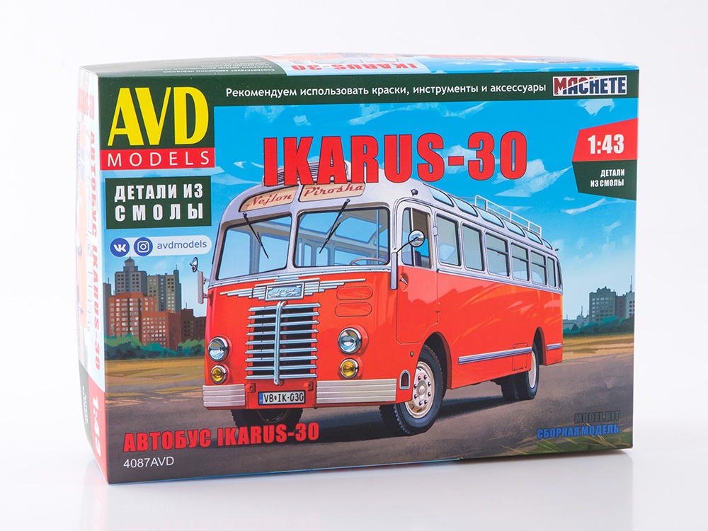 4087AVD Ikarus-30 bus, model kit
