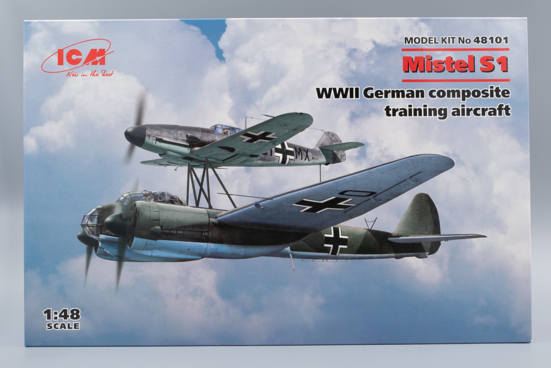 ICM48101 Mistel S1, German composite training aircraft, model kit