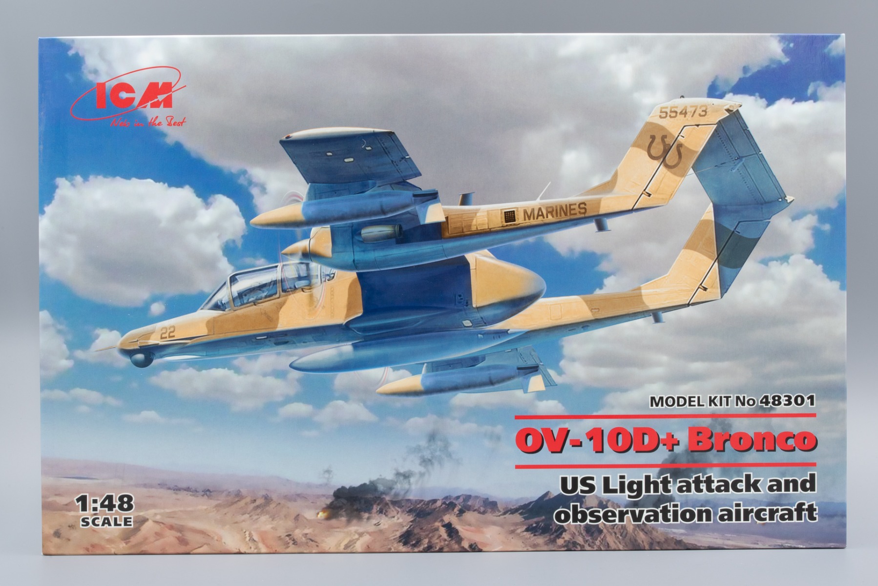ICM48301 North American OV-10D+ Bronco, US Attack Aircraft, model kit