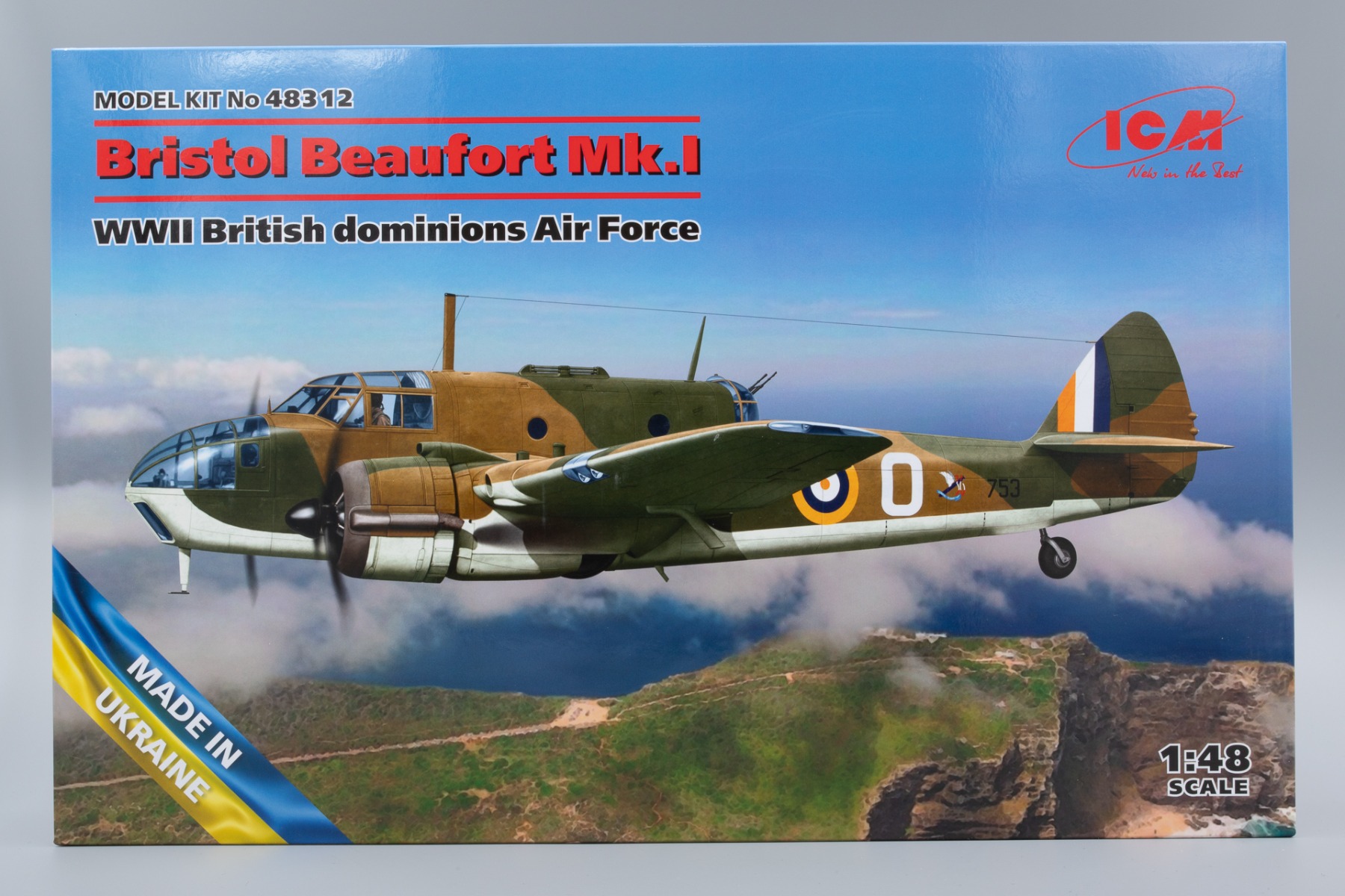 ICM48312 Bristol Beaufort Mk.I WWII British dominions Air Force