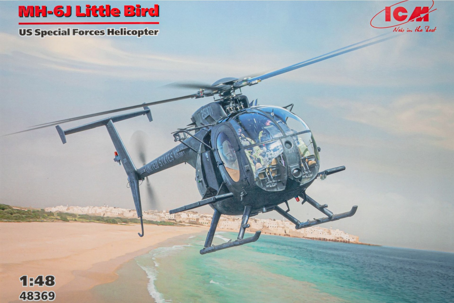 ICM48369 MH-6J Little Bird US Special Forces Helicopter, model kit