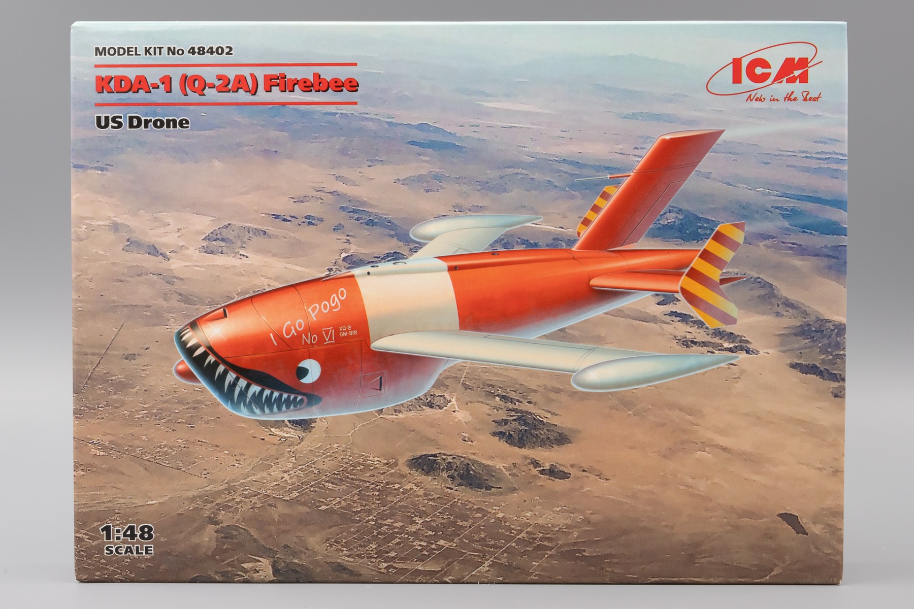 ICM48402 Q-2A (XM-21, KDA-1) Firebee, US Drone (2 airplanes and pilons) (100% new molds), model kit