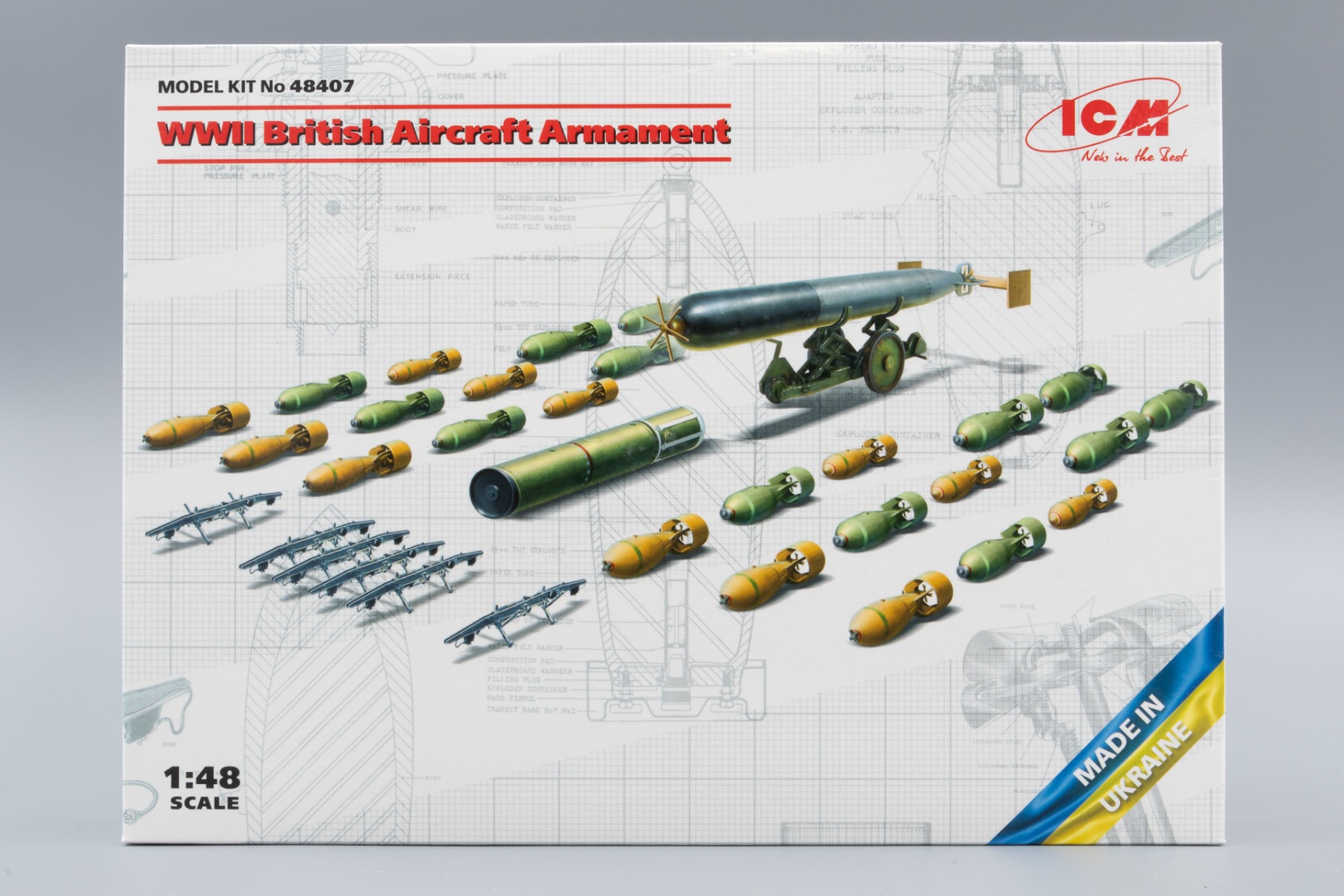 ICM48407 WWII British Aircraft Armament, model kit