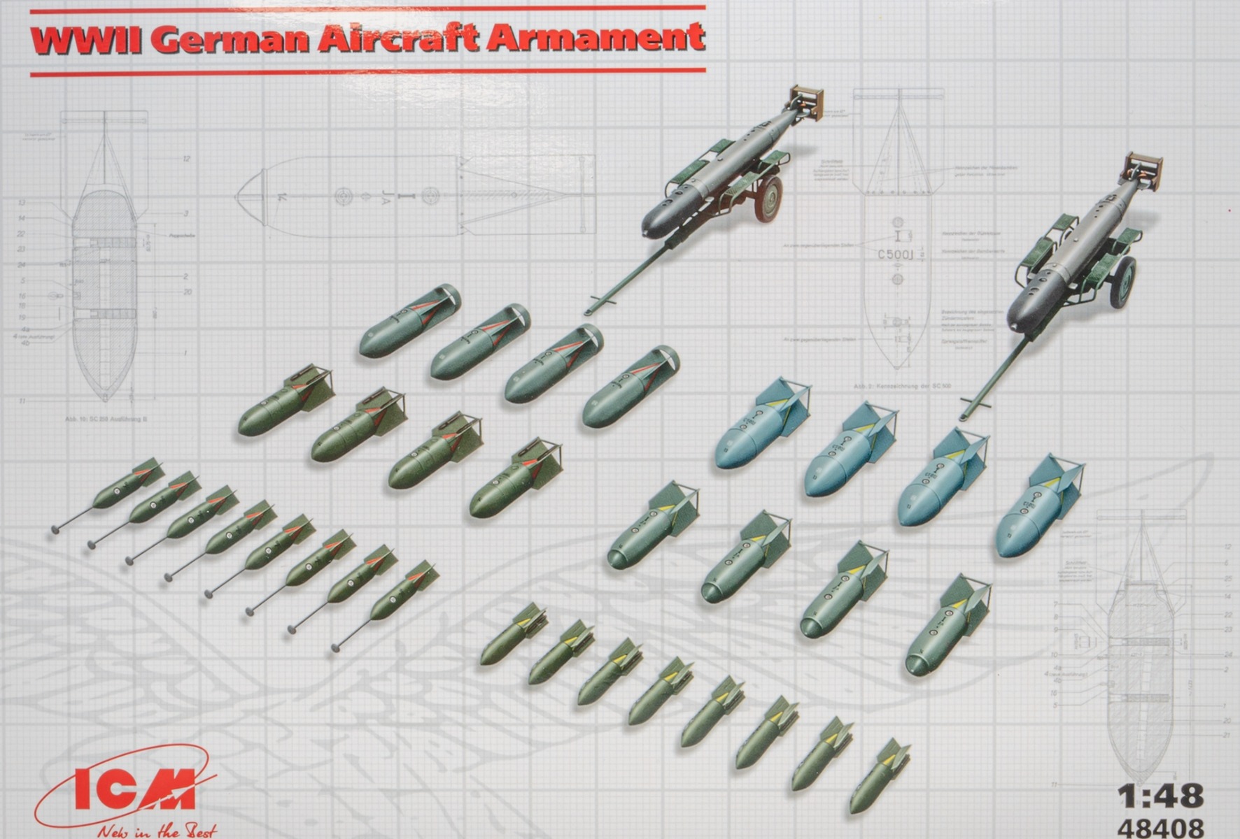 ICM48408 WWII German Aircraft Armament, model kit