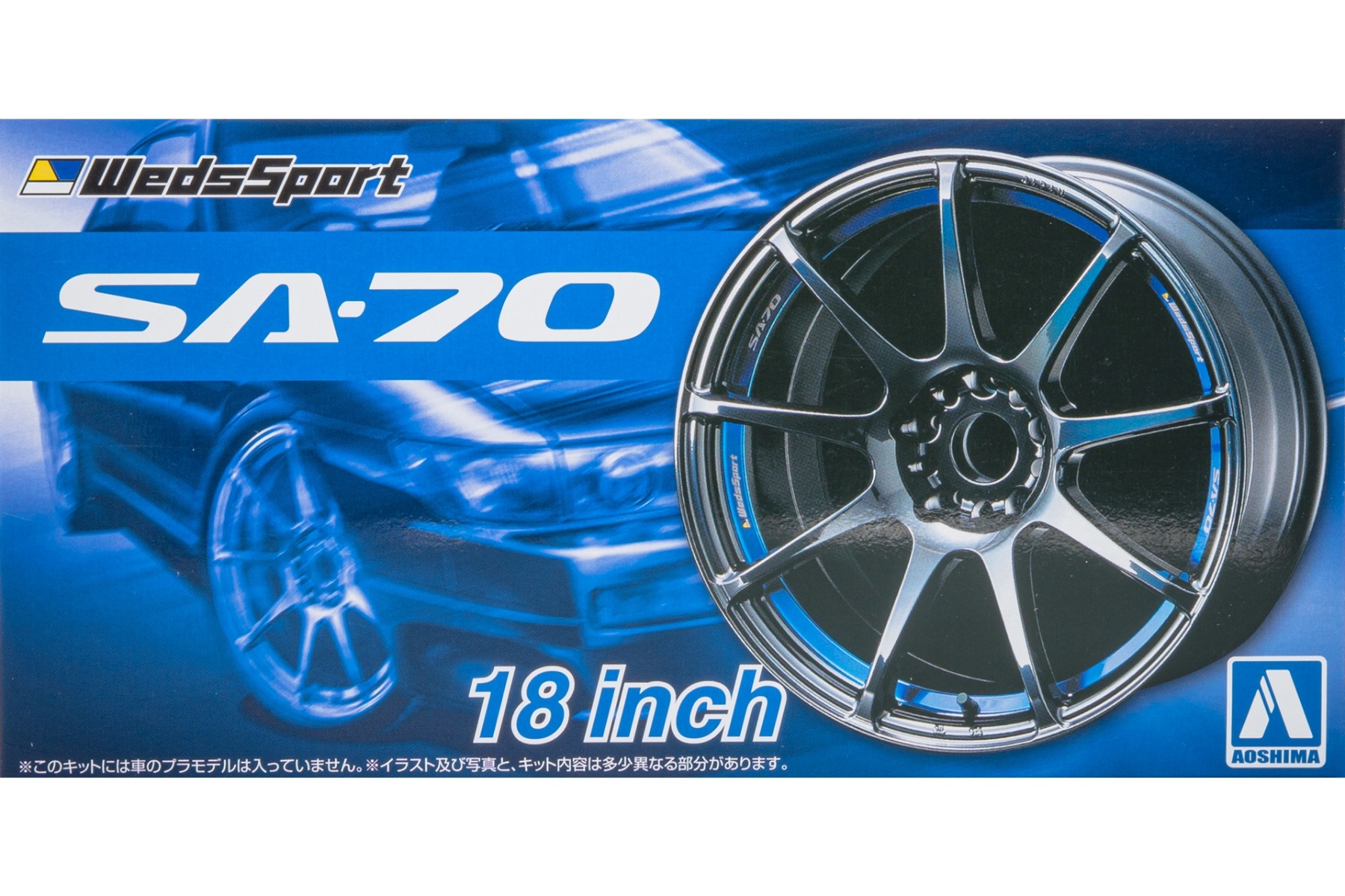 Aoshima AO054635  Weds Sport SA-70 18inch wheels / rims (Tuned Parts No.72)