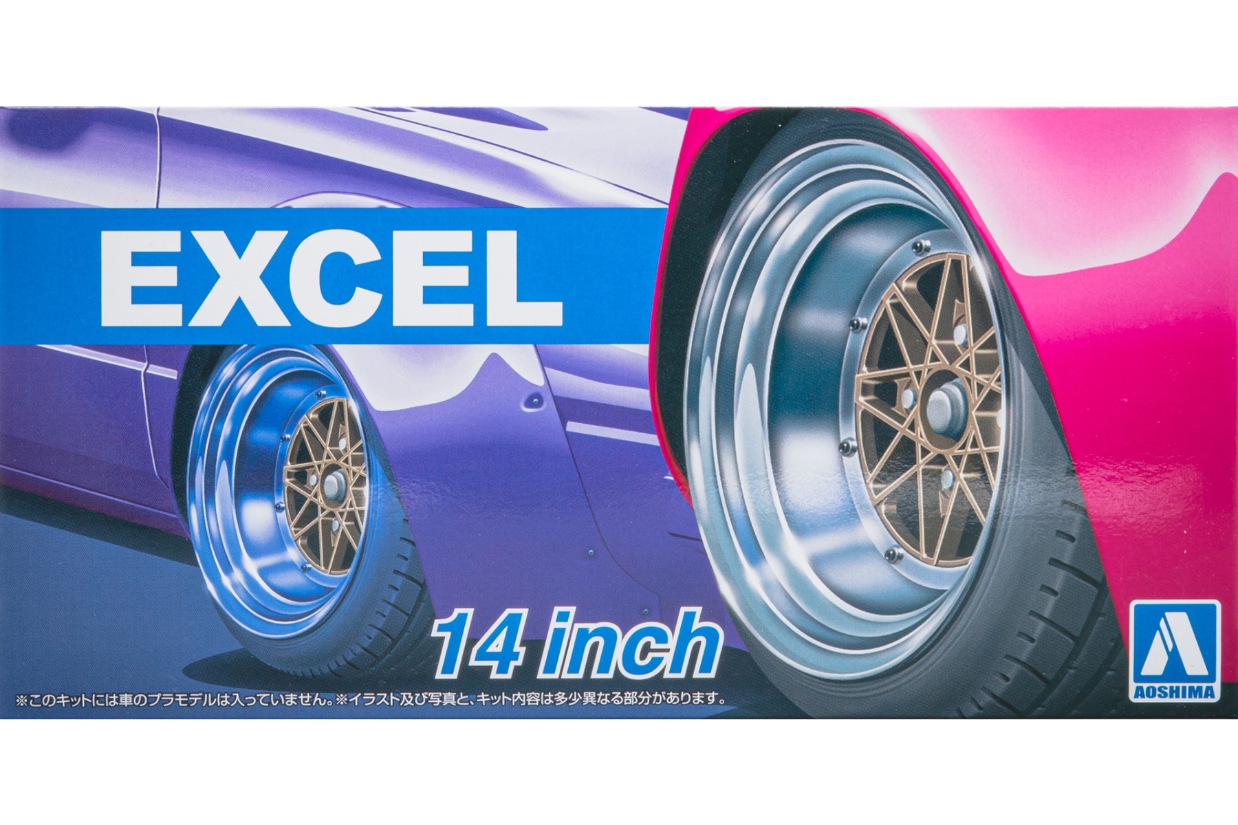 Aoshima AO054710 Excel 14inch wheels / rims (Tuned Parts No.80)