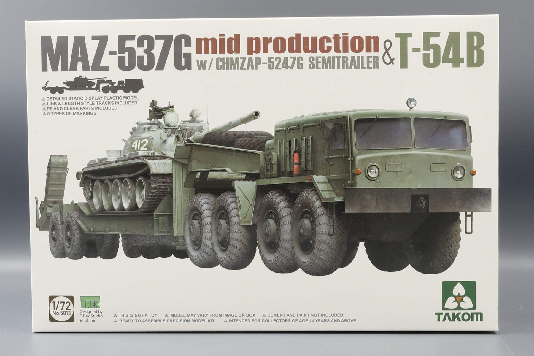 TAKOM5013 MAZ-537G mid production with CHMZAP-5247G Semitrailer & T-54B