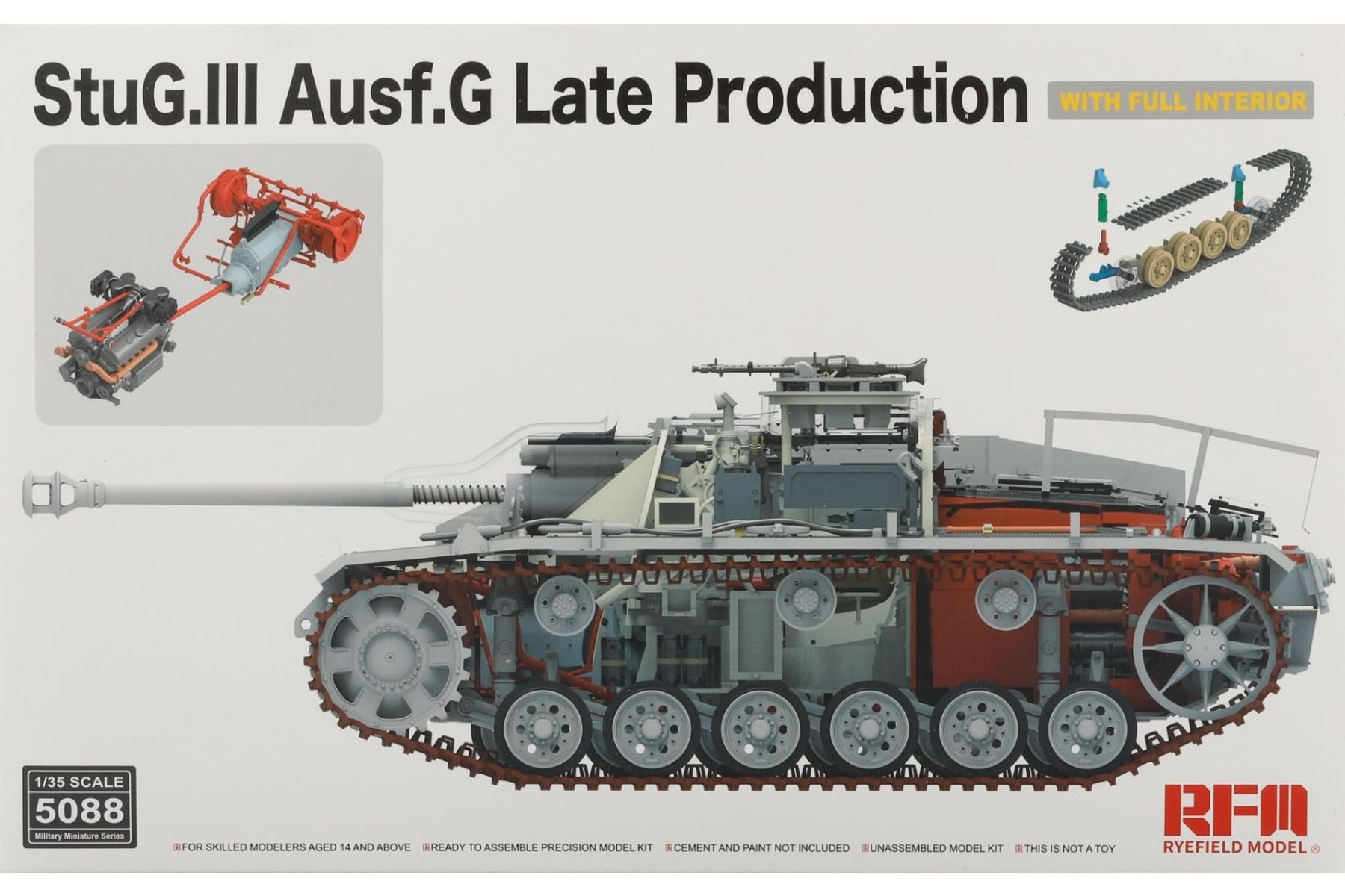 StuG.III Ausf.G Late Production with full interior, model kit