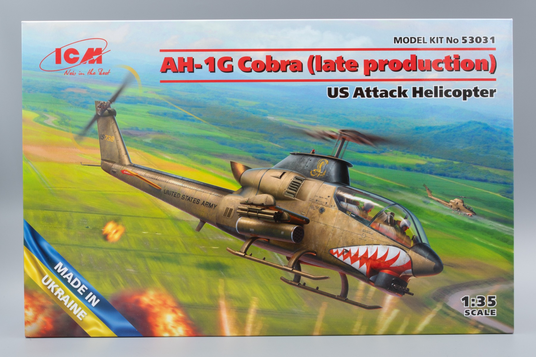 ICM53031 US Attack Helicopter AH-1G Cobra (late production), model kit