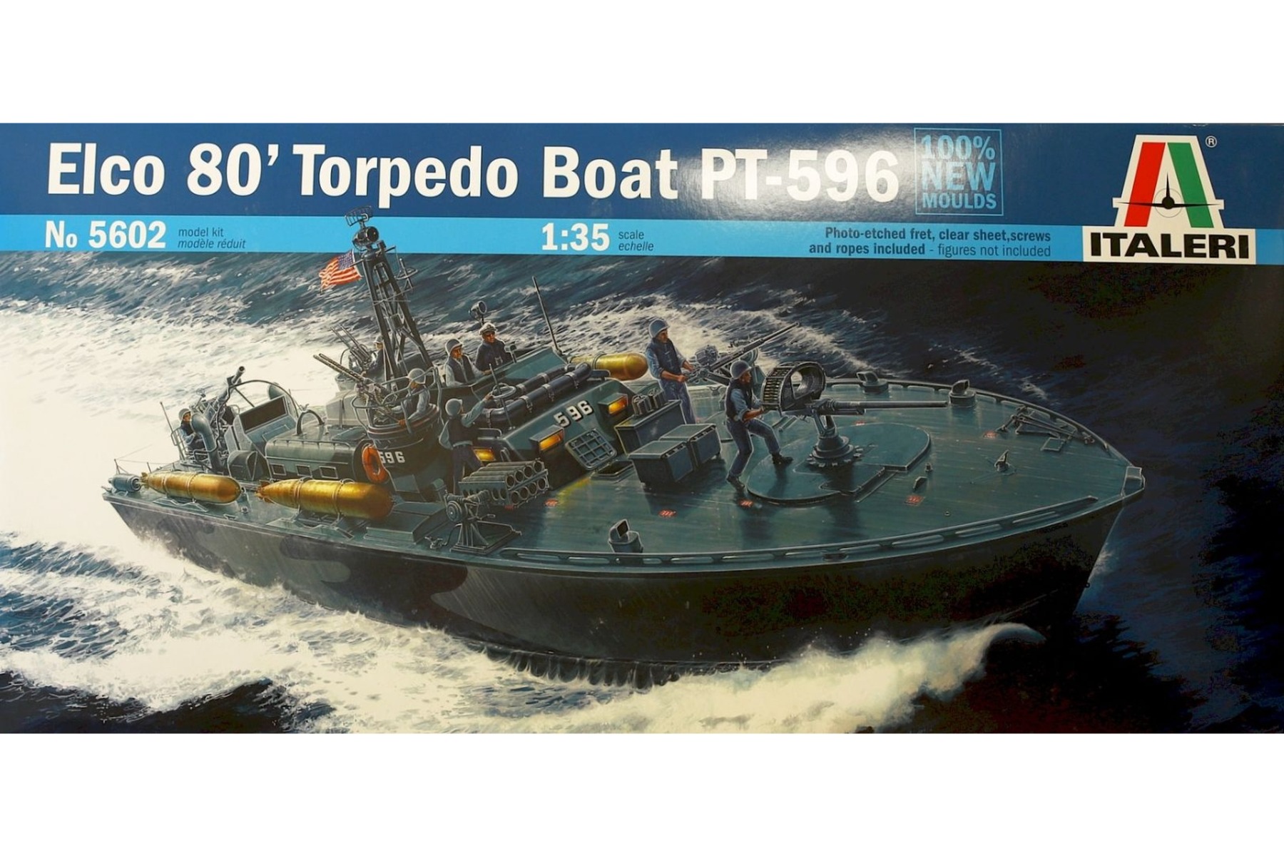Italeri IT5602 Elco 80' Torpedo Boat PT-596 PRM Edition, model kit