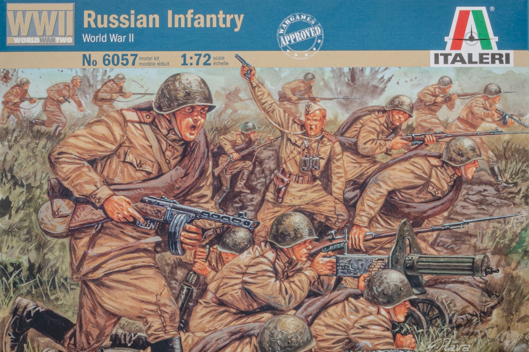 Italeri IT6057 Russian Infantry WWII (46 figures), figurines