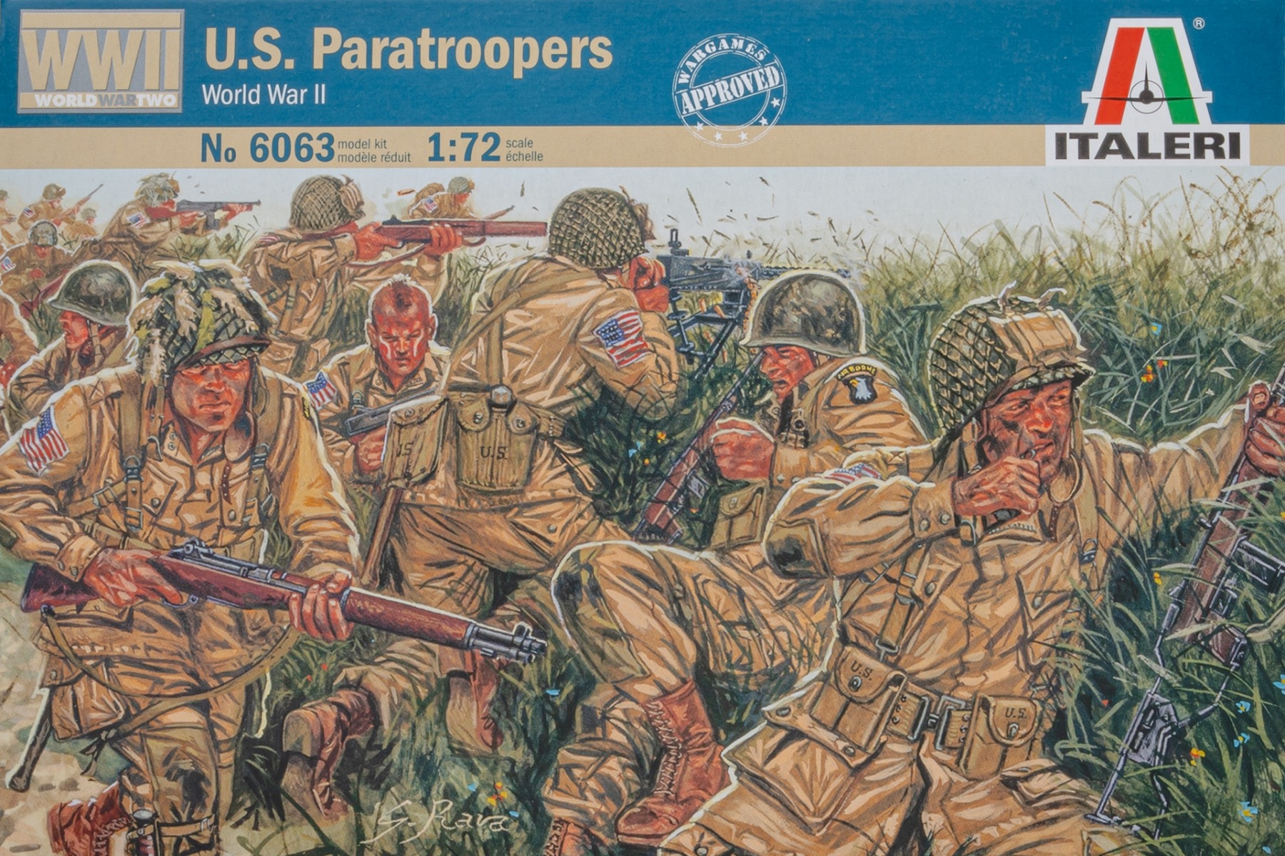 Italeri IT6063 U.S. Paratroopers WWII, figurines