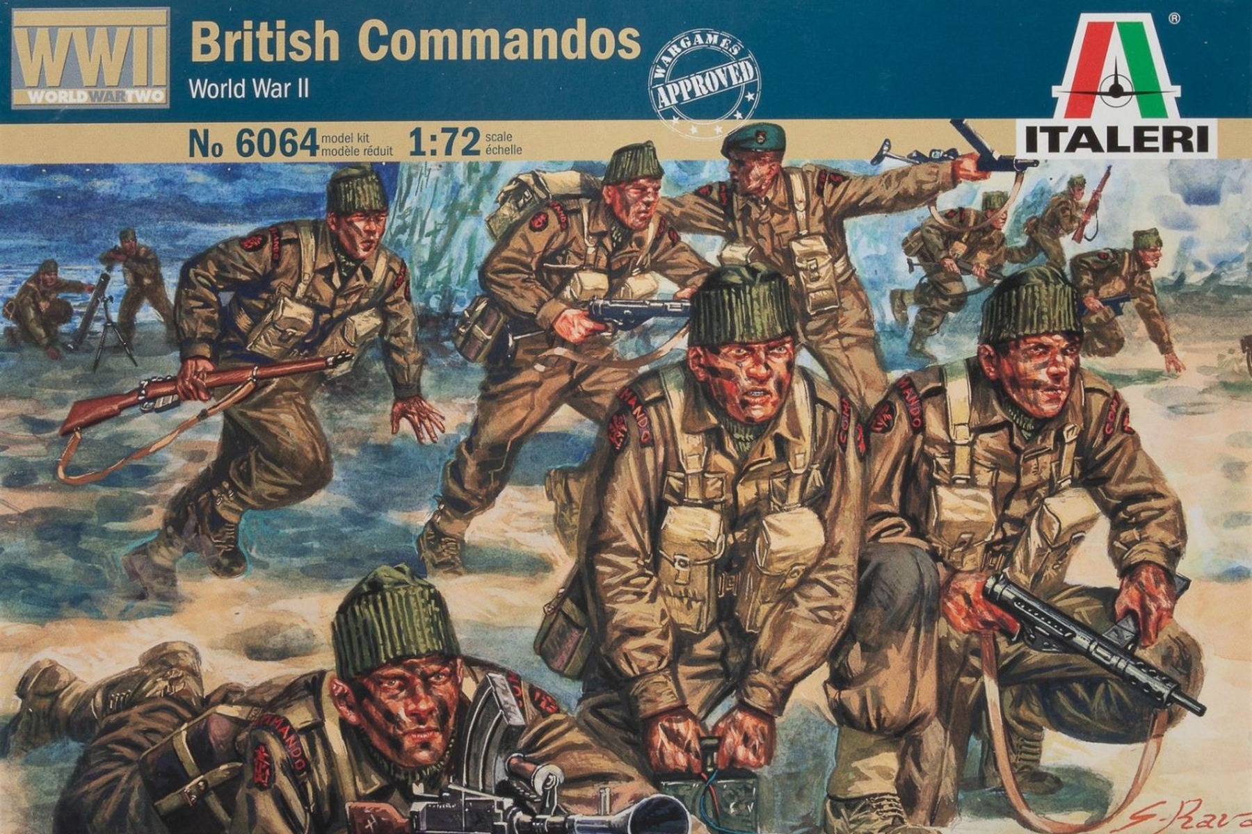 Italeri IT6064 British Commandos WWII, figurines / model kit